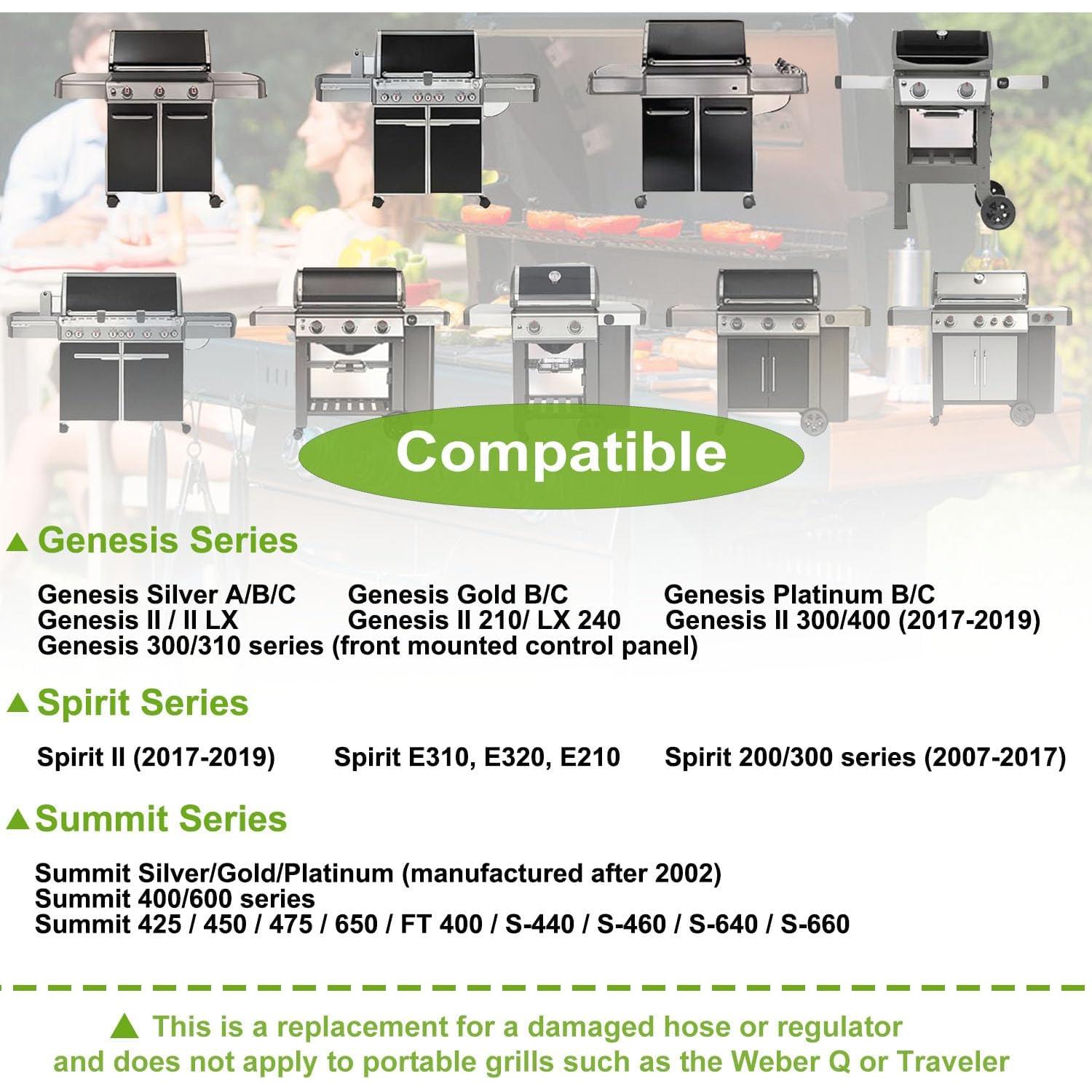 Kit de Manguera y Regulador Weber 25in para Genesis Spirit Summit