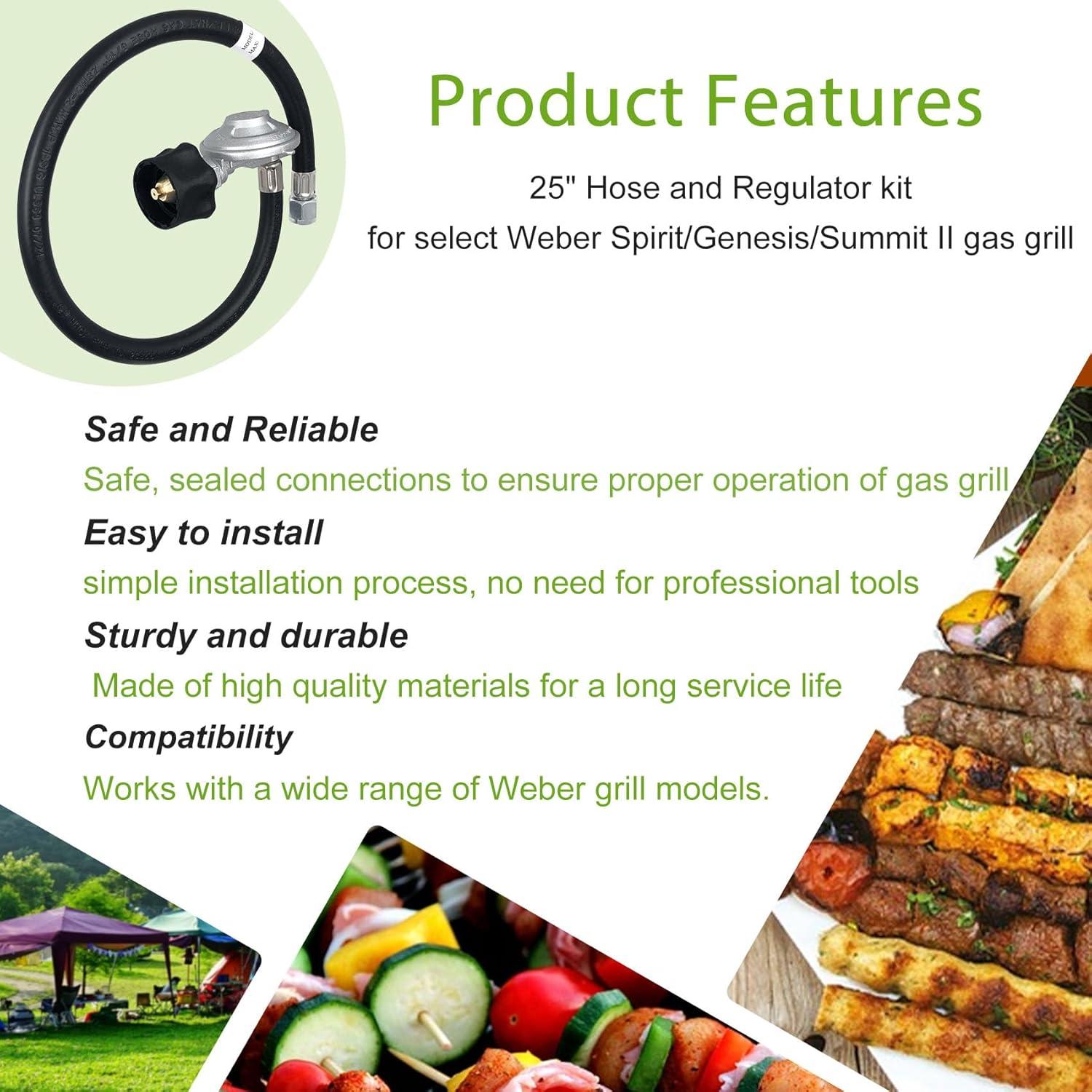 Kit de Manguera y Regulador Weber 25in para Genesis Spirit Summit