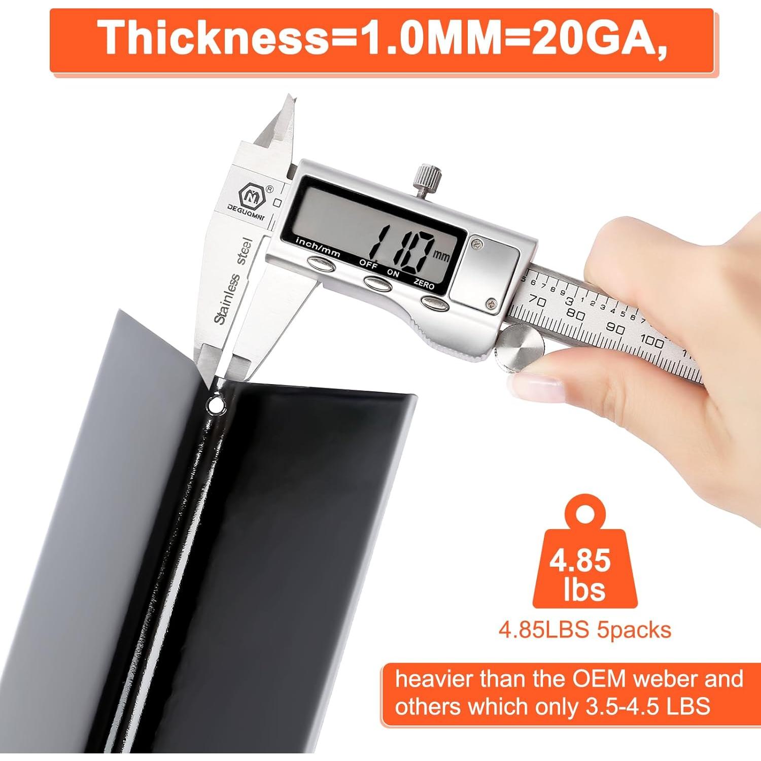 Barras Flavorizer Enameled QuliMetal para Weber Spirit 300