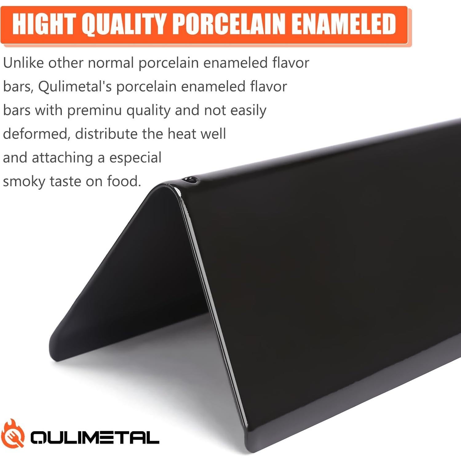 Barras Flavorizer Enameled QuliMetal para Weber Spirit 300