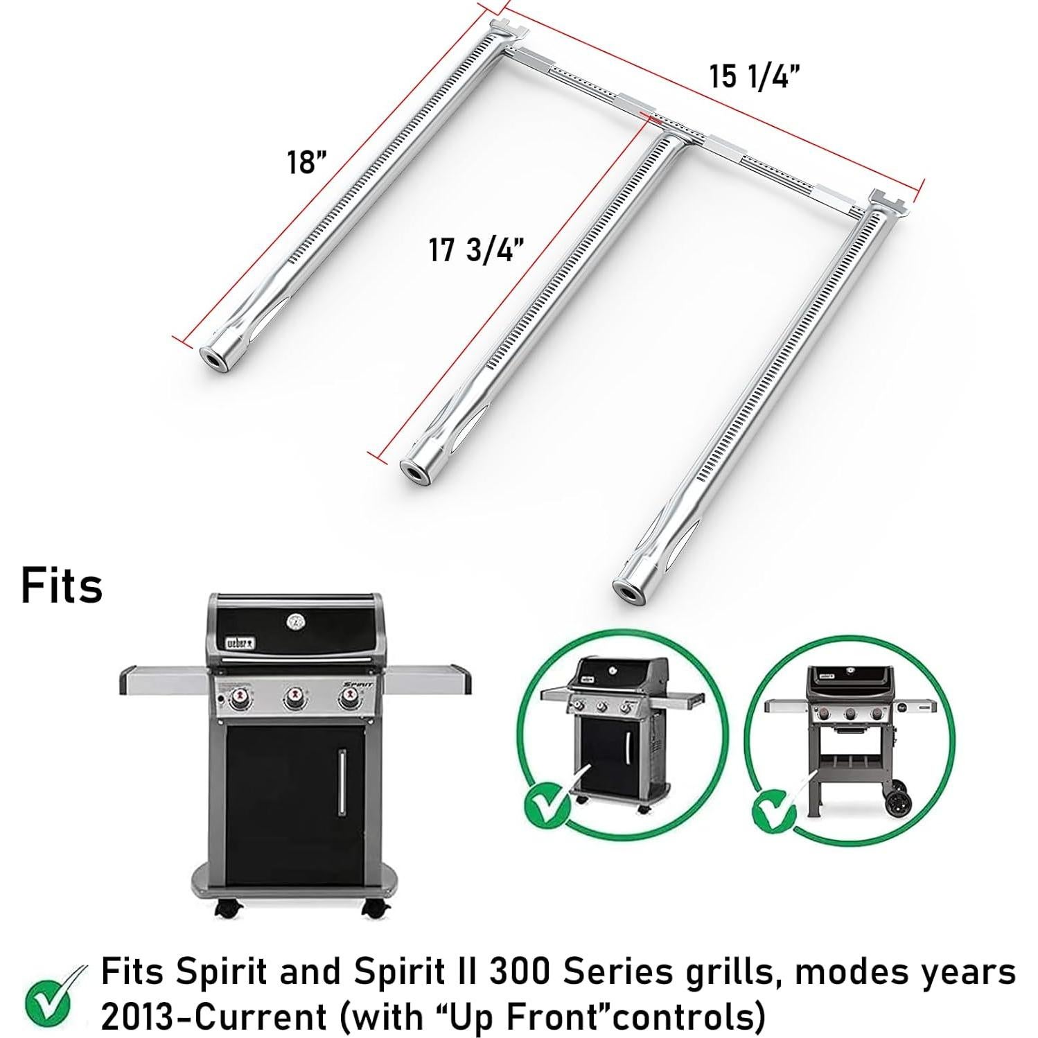 Kit de Piezas de Parrilla Uniflasy para Weber Spirit 300