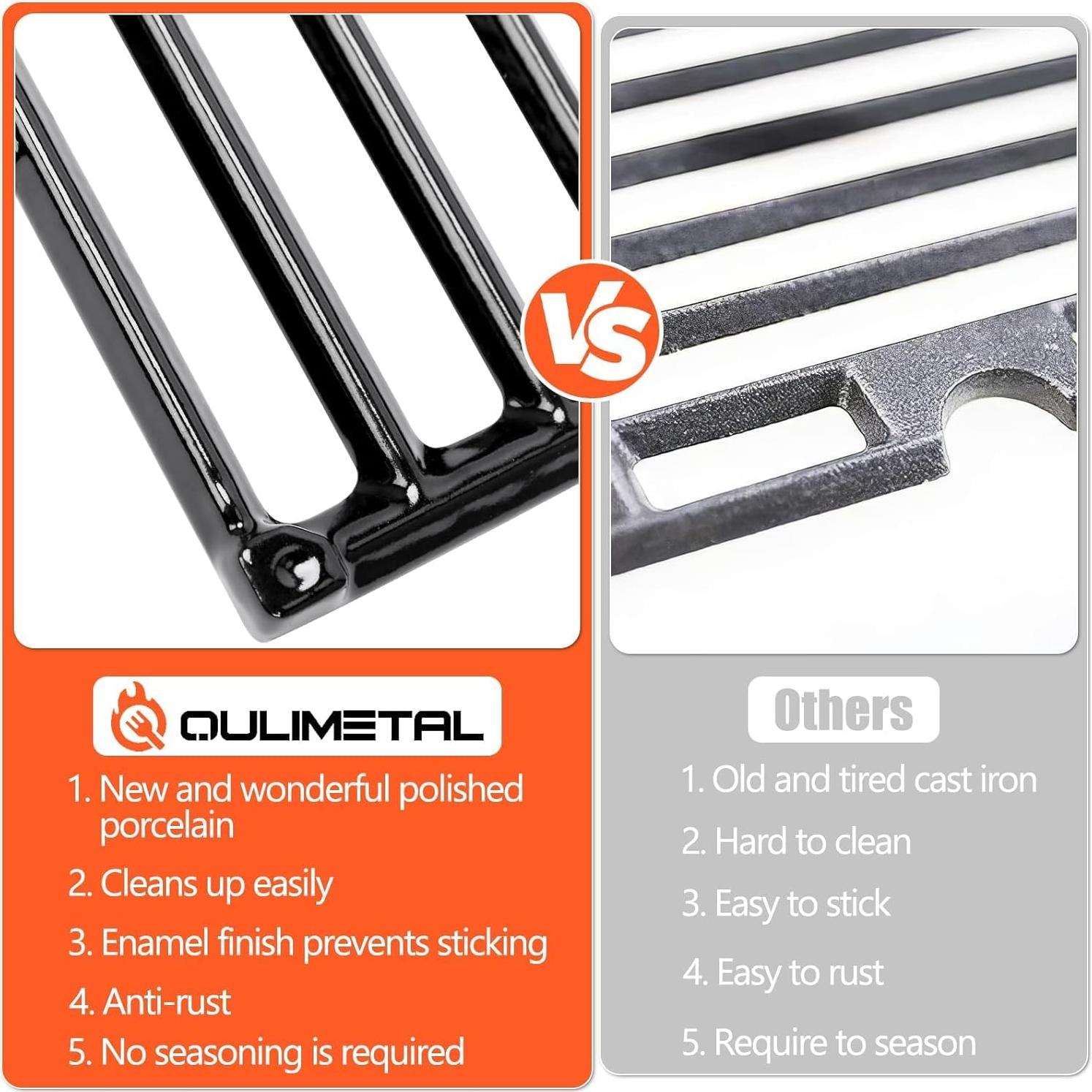 Reemplazo QuliMetal 7635 7637 para Parrillas Weber Spirit 200