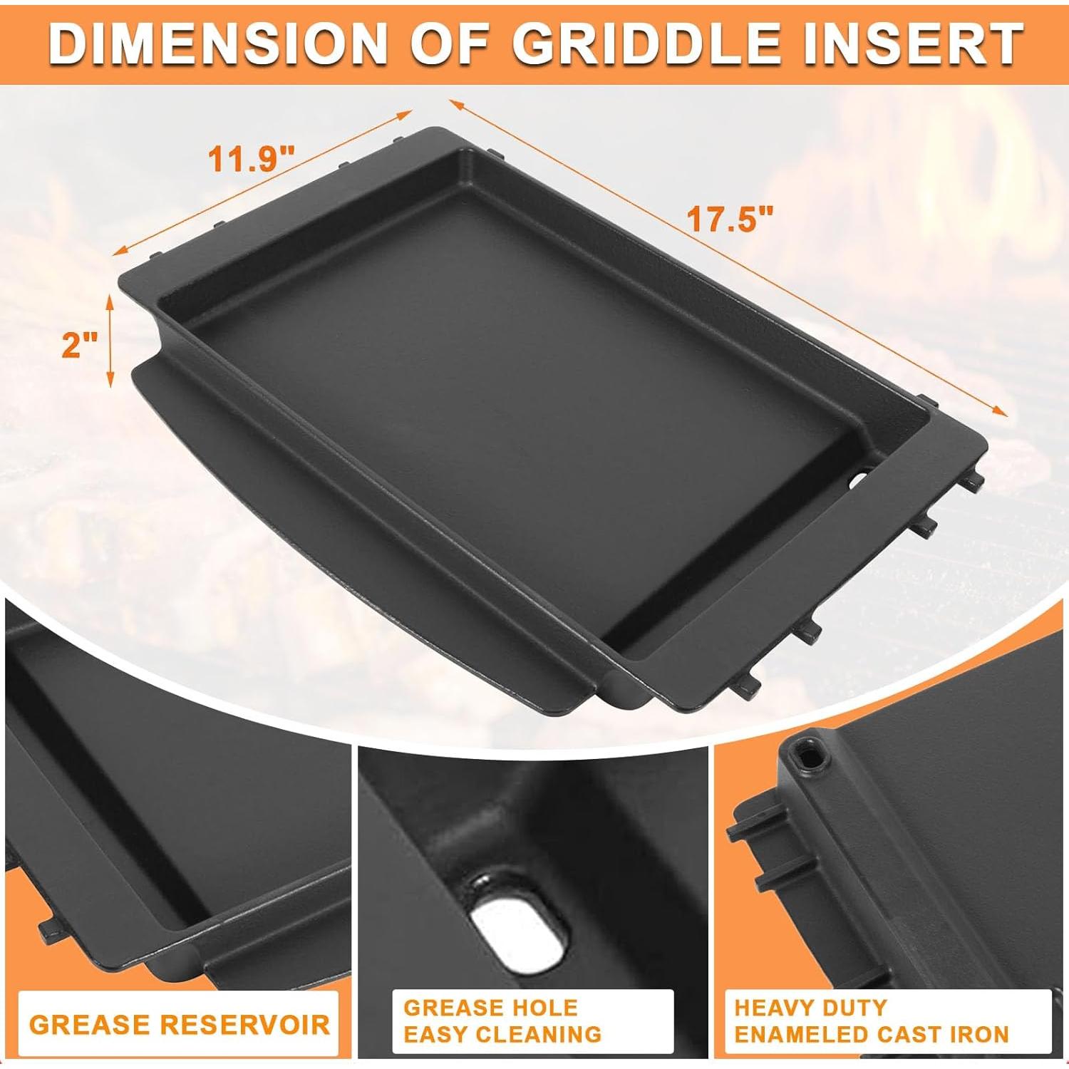 Placa de Plancha de Hierro Fundido PETKAO para Weber 7658