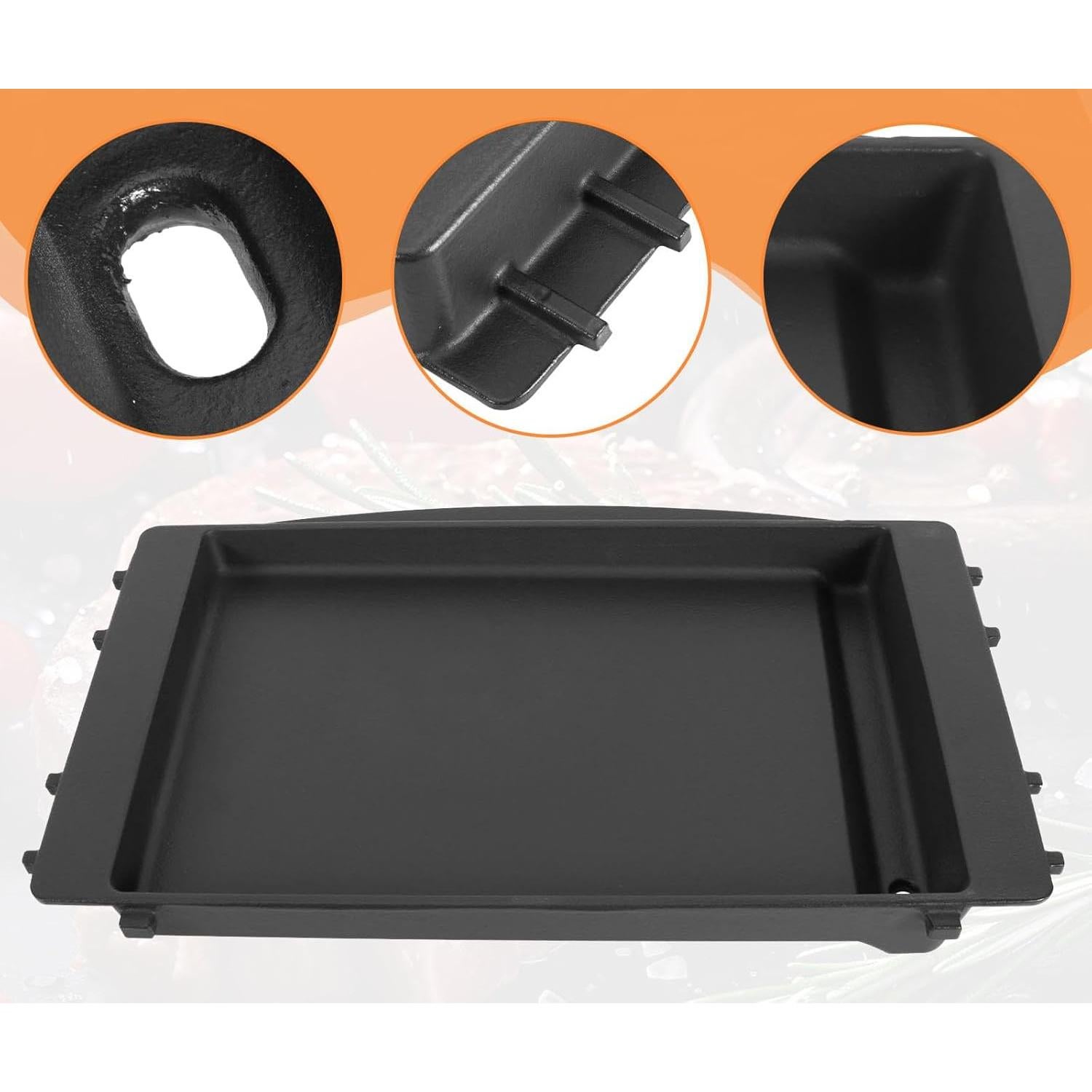 Placa de Plancha de Hierro Fundido PETKAO para Weber 7658