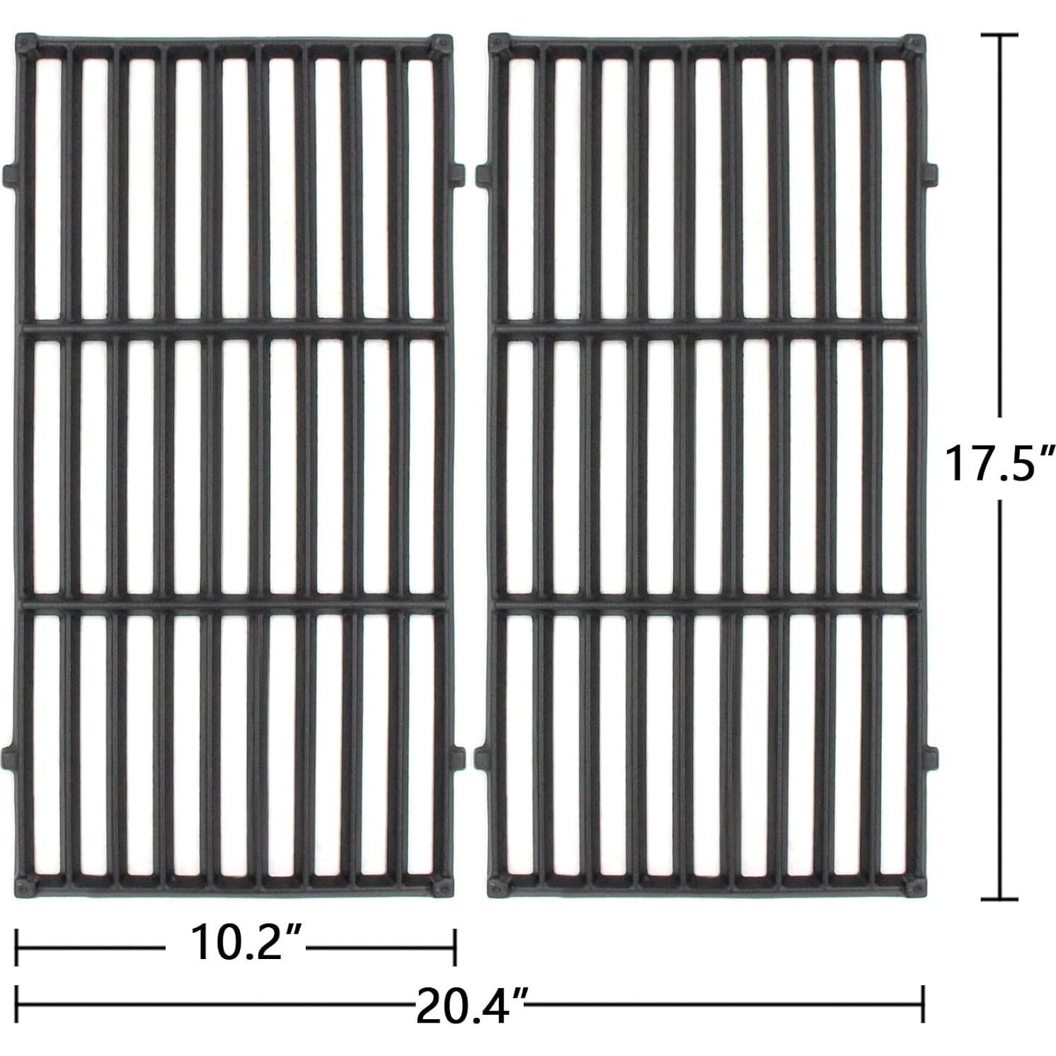 Rejillas de Parrilla Hongso 44.5x25.9 cm para Weber Spirit 200