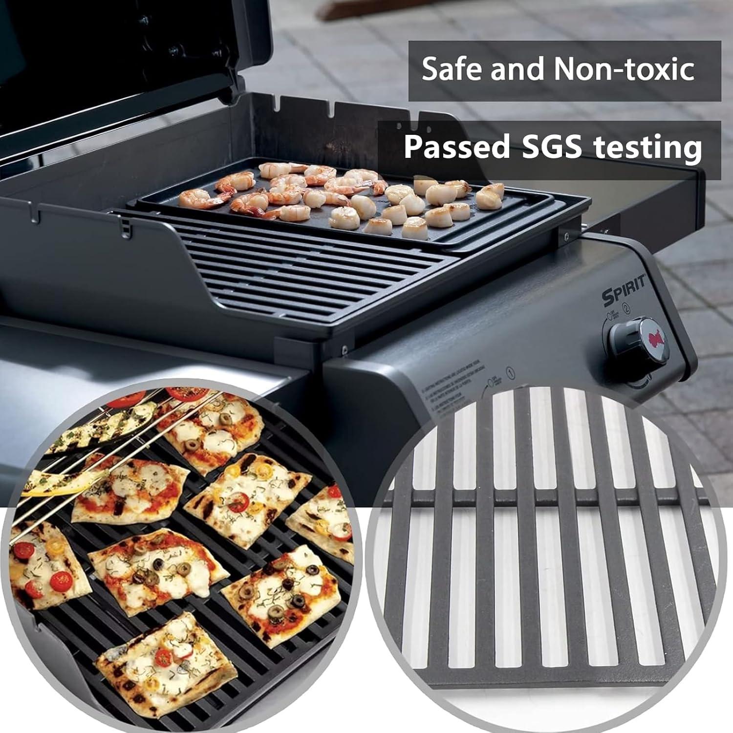 Rejillas de Parrilla Hongso 44.5x25.9 cm para Weber Spirit 200