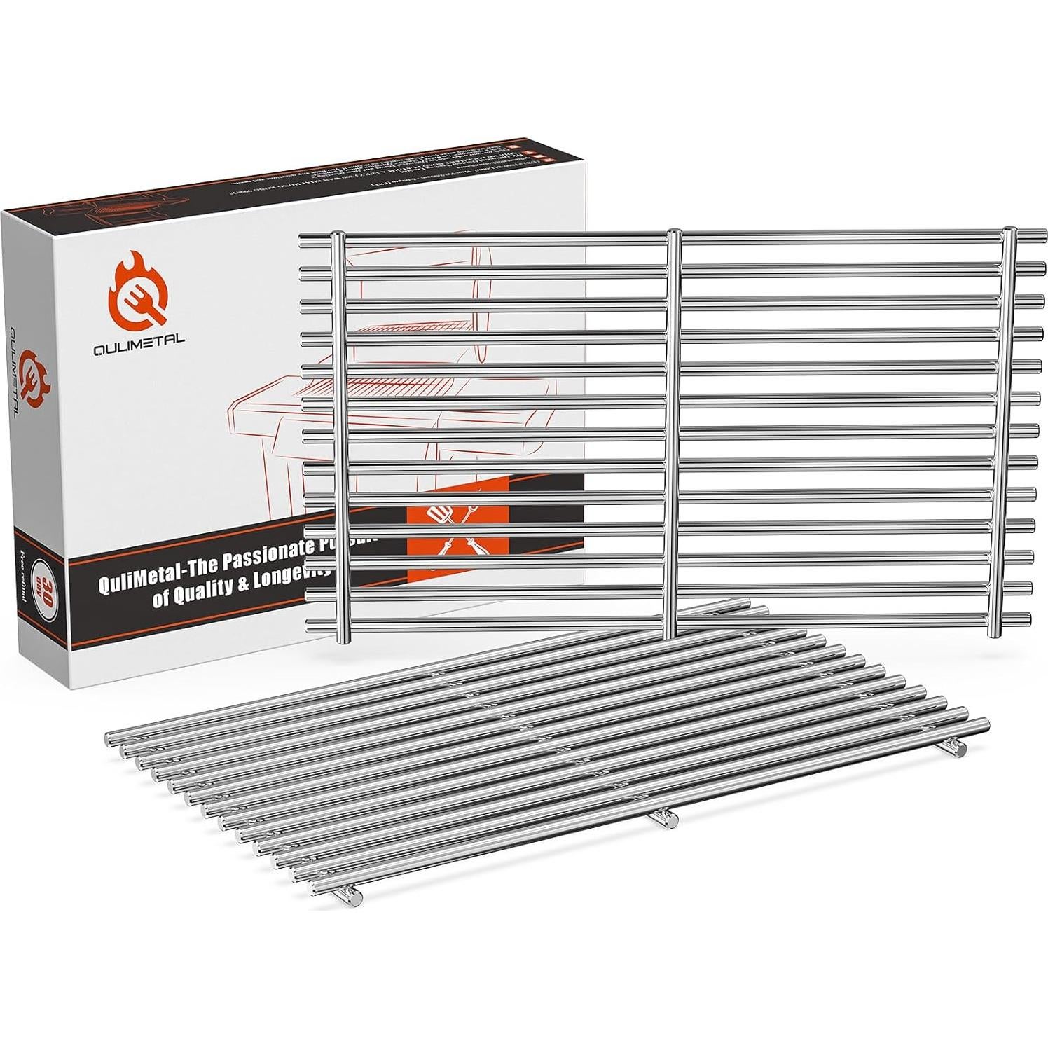 Rejillas de Acero Inoxidable 304 QuliMetal para Parrillas Weber Spirit 200