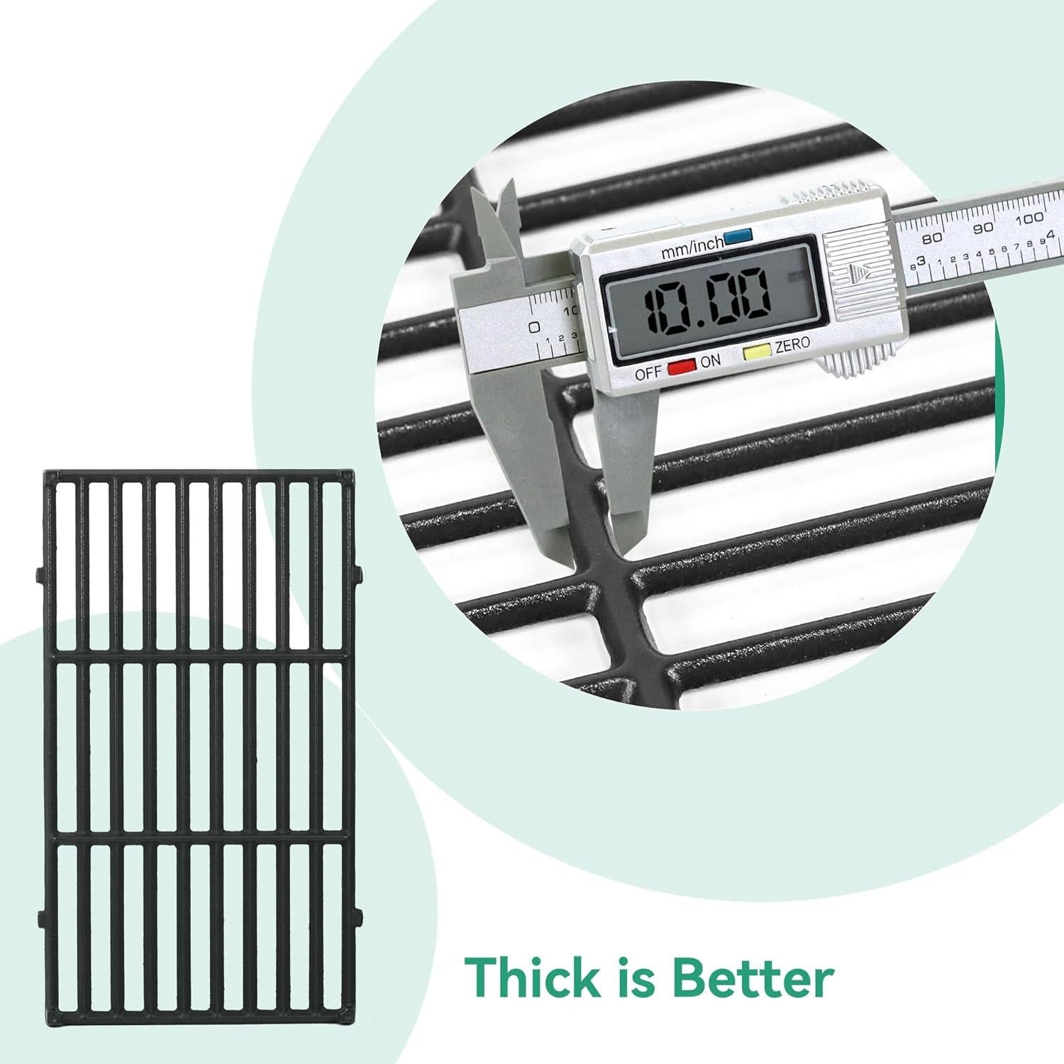 Rejillas de cocina Weber Spirit E-210 7637, hierro fundido, 2 piezas