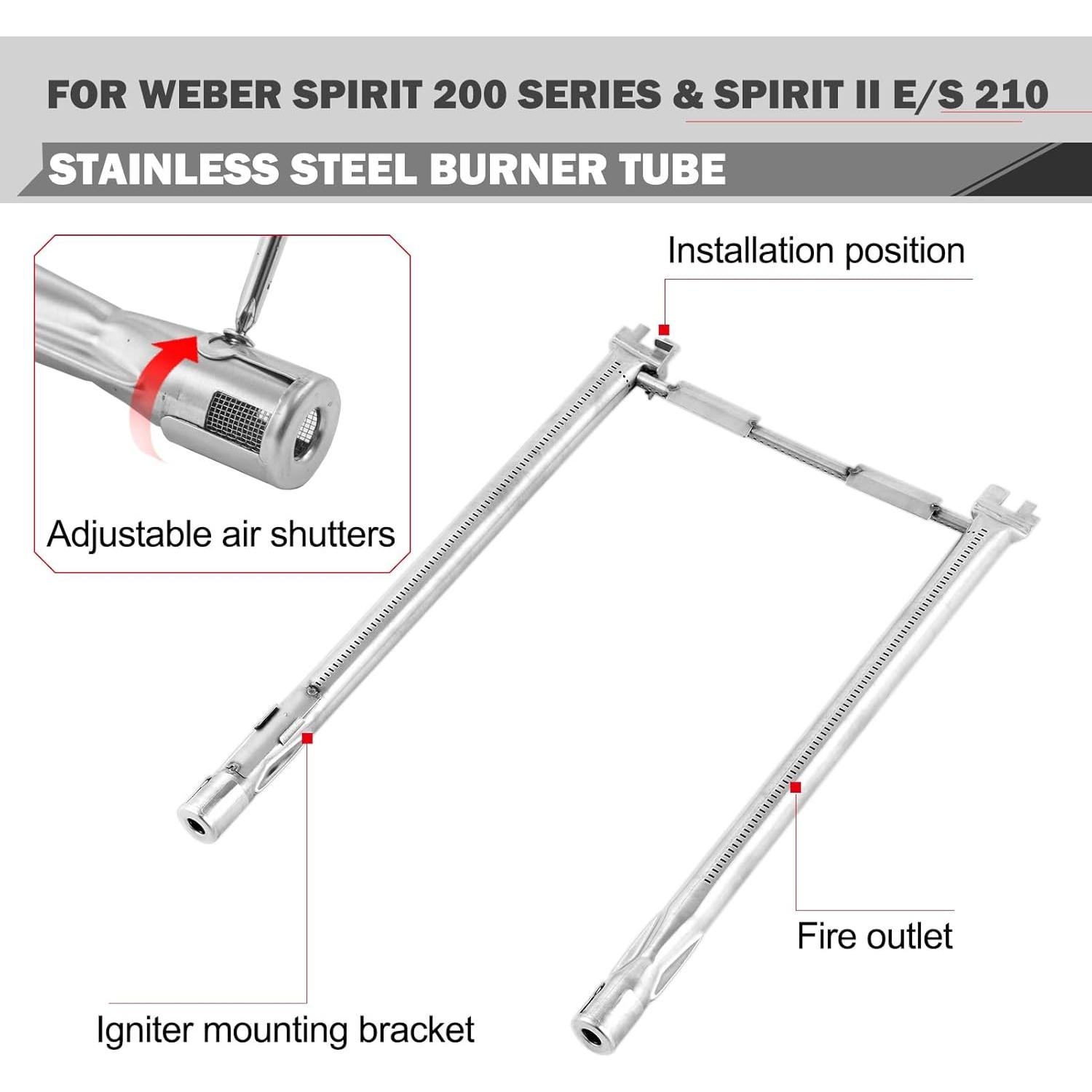 Piezas de Repuesto Weber Spirit E210 - Barras Flavorizer y Quemadores