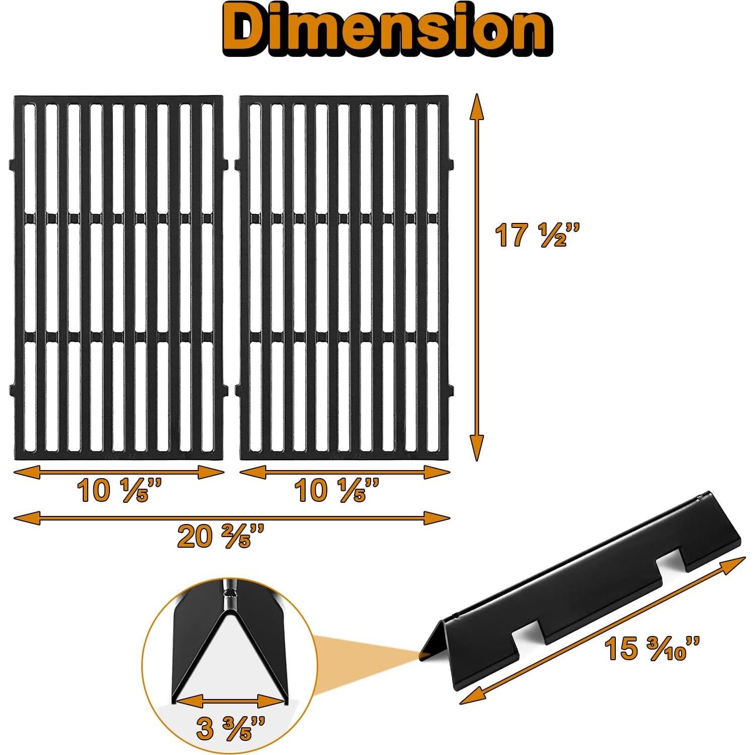 Repuestos Parrilla Weber Spirit E-210 - 3 Barras Sabor + 2 Rejillas