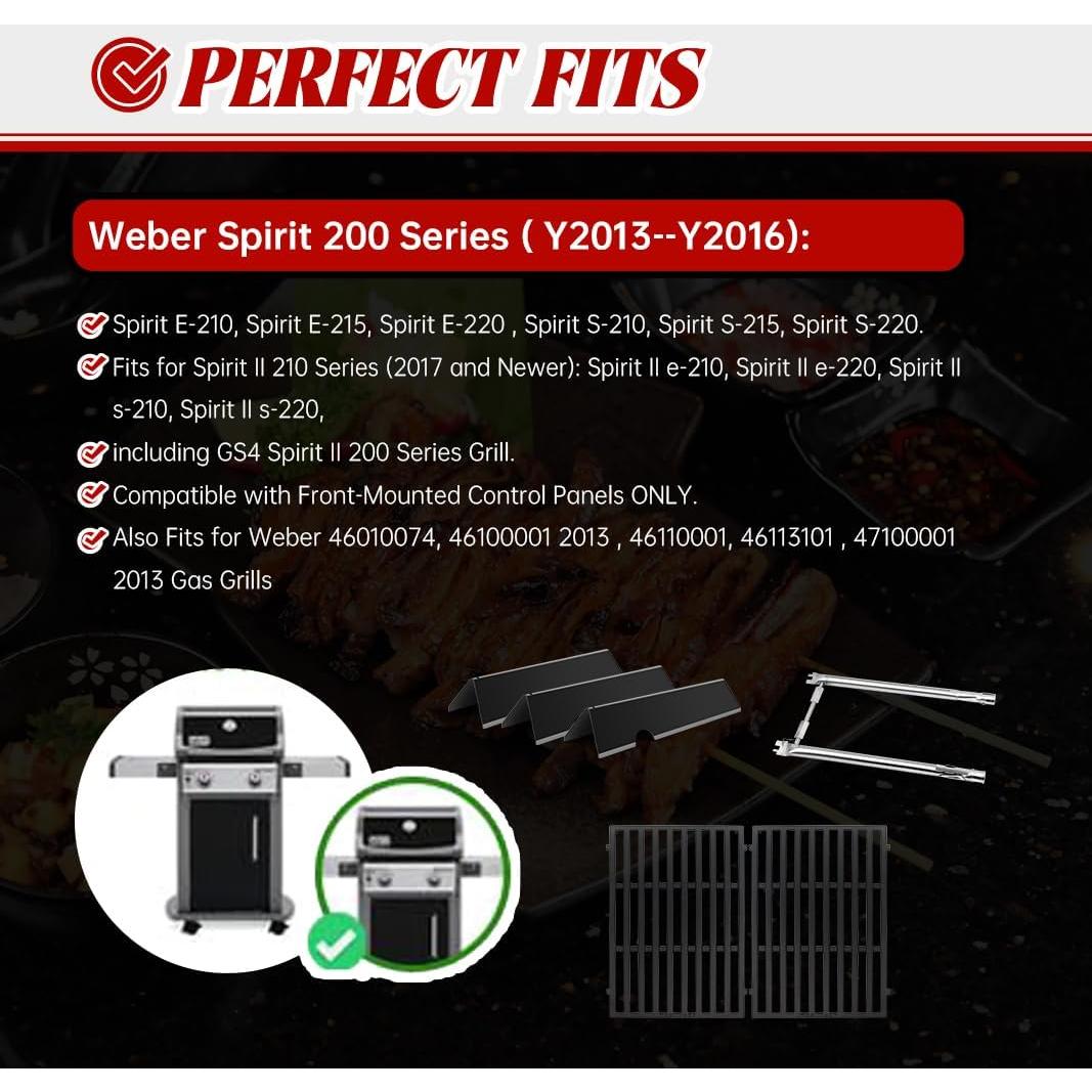 Repuestos Parrilla Weber Spirit II 200 - Barras Sabor y Tubos