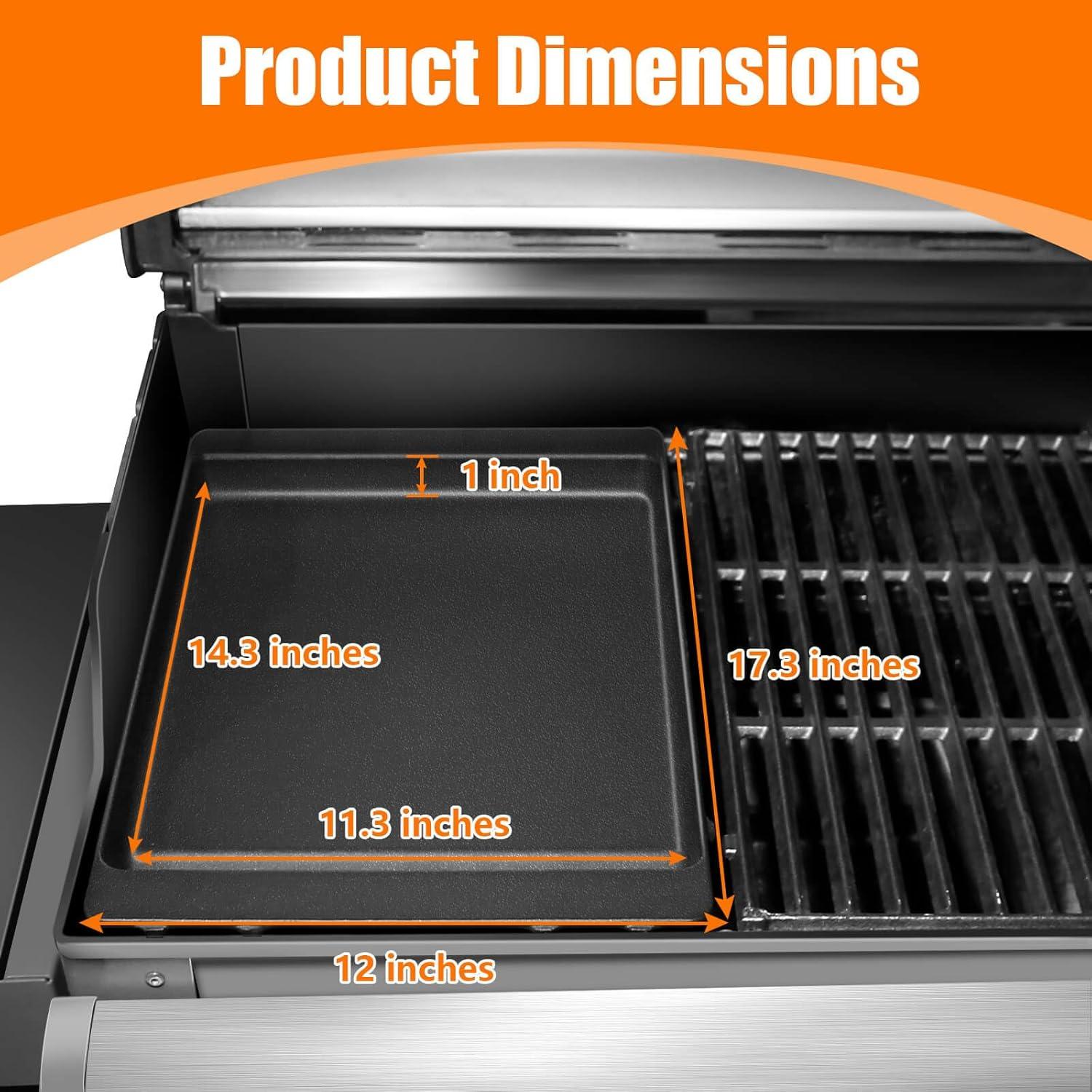Plancha de Hierro Fundido GRISUN para Parrillas Weber 43.9x30.5cm