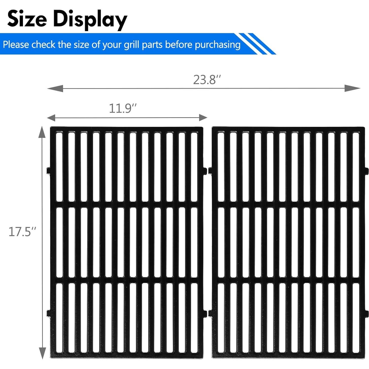 Rejillas de Parrilla de Hierro Fundido Grillflame 7638 para Weber Spirit 300