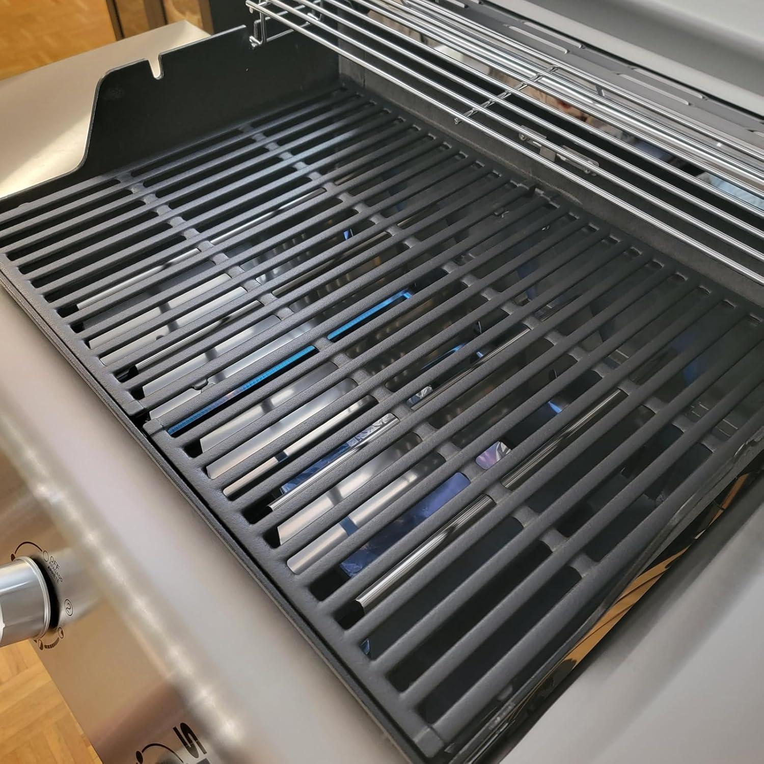 Rejillas de Parrilla de Hierro Fundido Grillflame 7638 para Weber Spirit 300