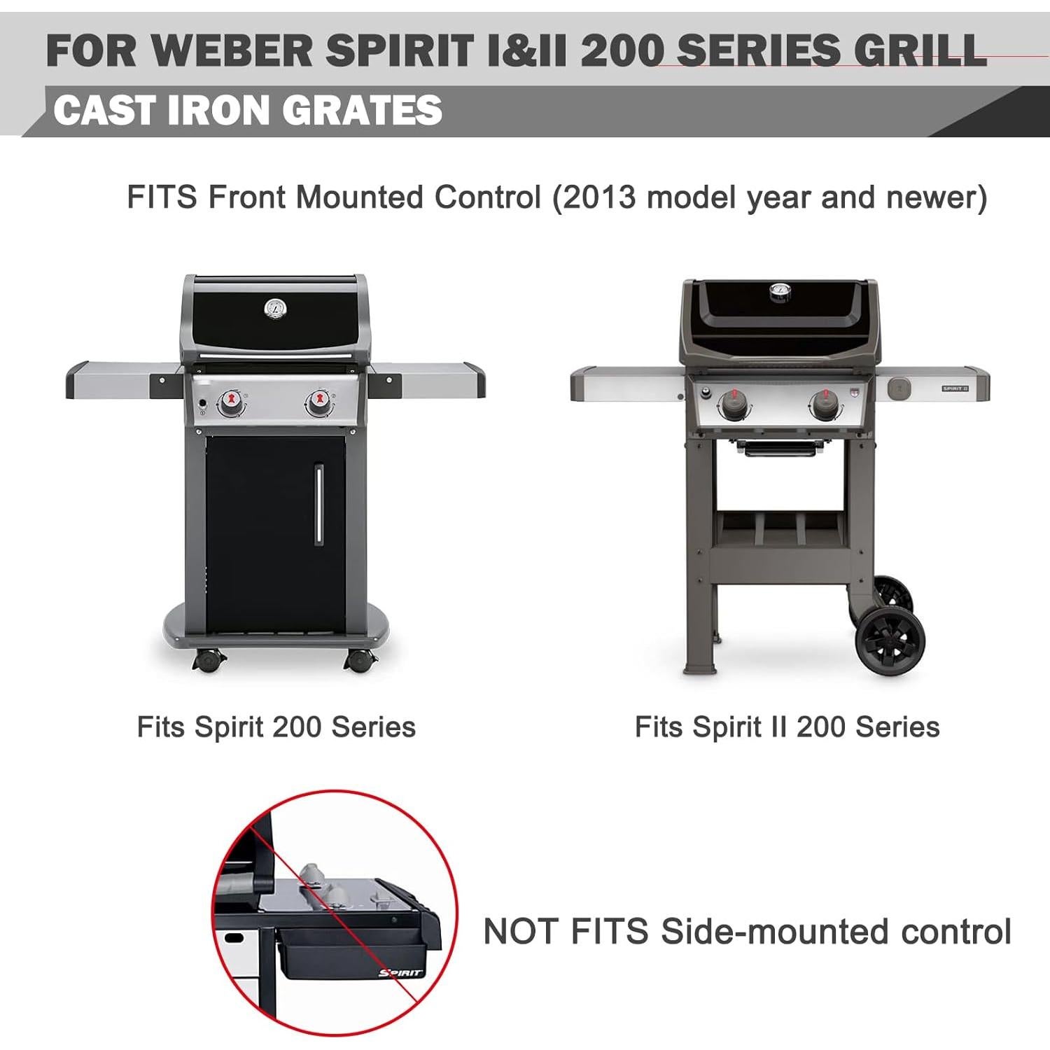 Rejillas de Parrilla Oklagarden para Weber Spirit E210 E215