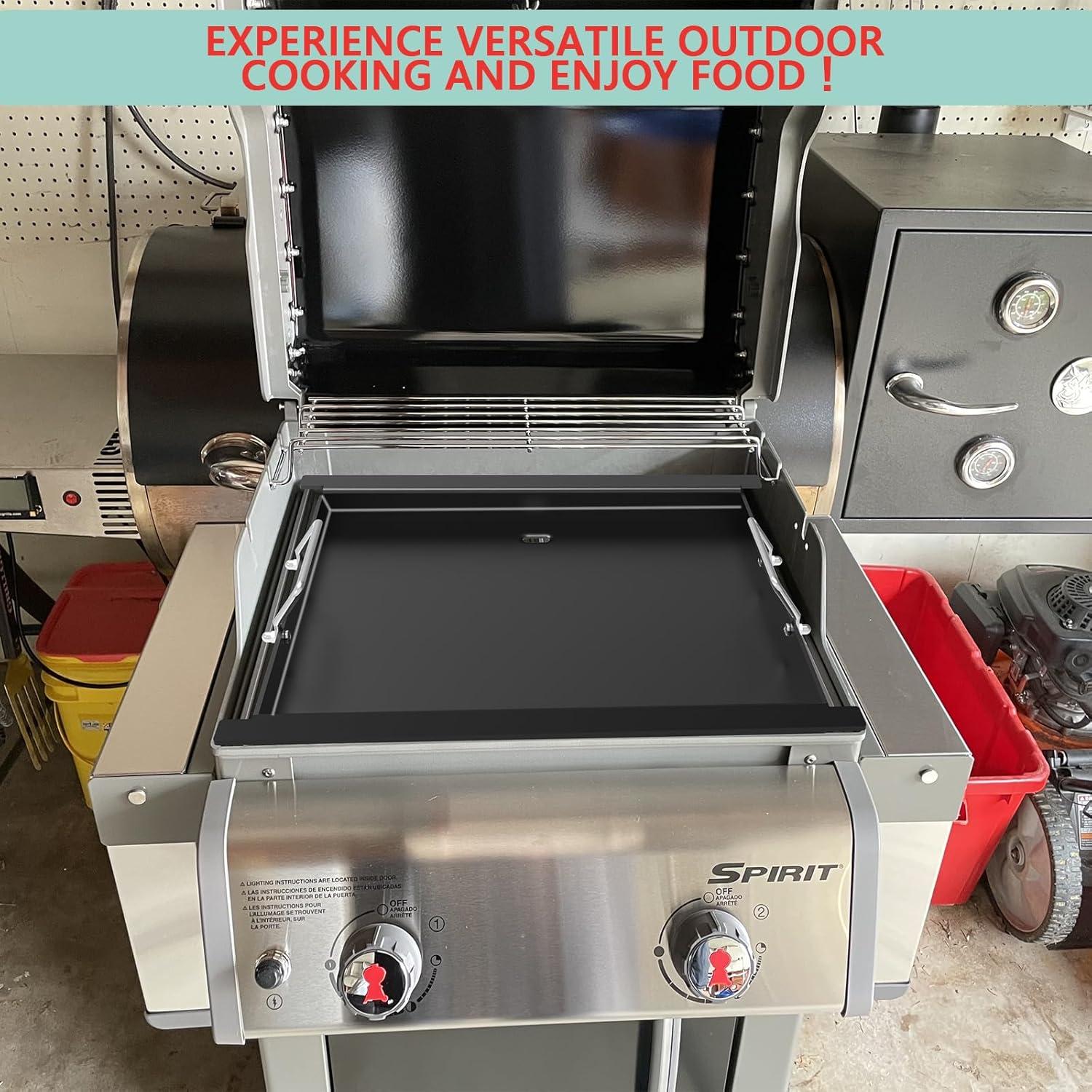 Plancha de Acero al Carbono WEBROIL para Parrillas Weber Spirit 200