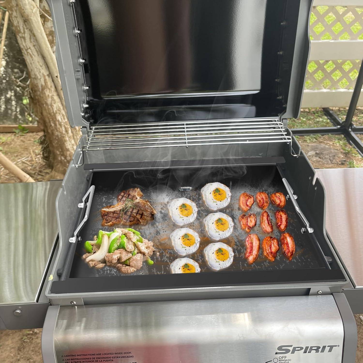 Plancha de Acero al Carbono WEBROIL para Parrillas Weber Spirit 200