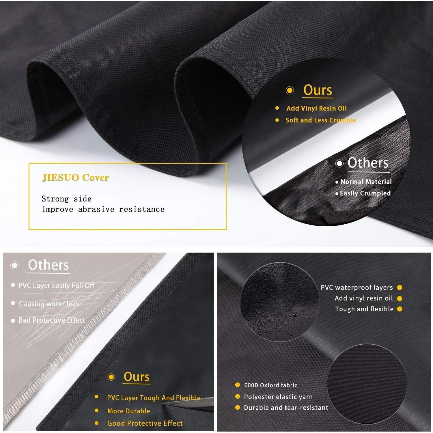 Cubierta de Parrilla Jiesuo 48" Resistente al Agua para Weber Spirit II