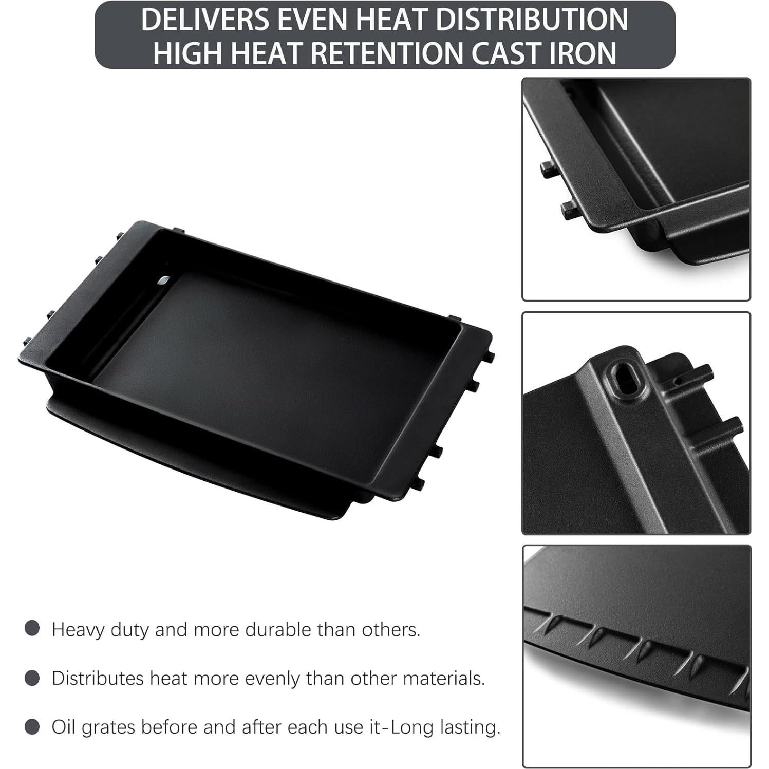 Plancha de Hierro Fundido Charbrofire para Parrilla Weber 7658