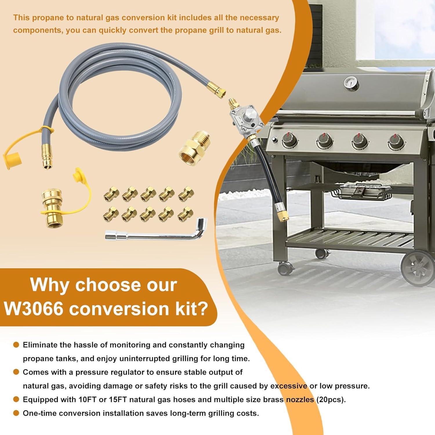 Kit de Conversión de Propano a Gas Natural Garsoo 3.05 m