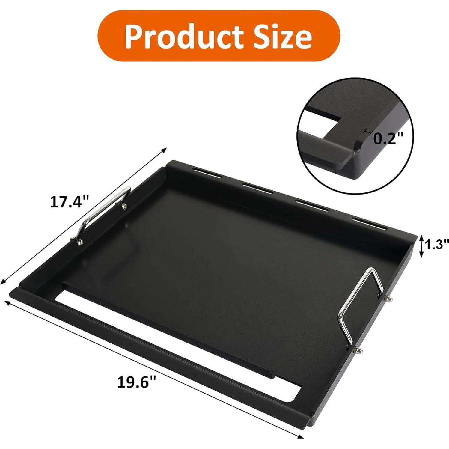 Insert de Plancha BBQ-PLUS para Parrillas Weber Spirit 200