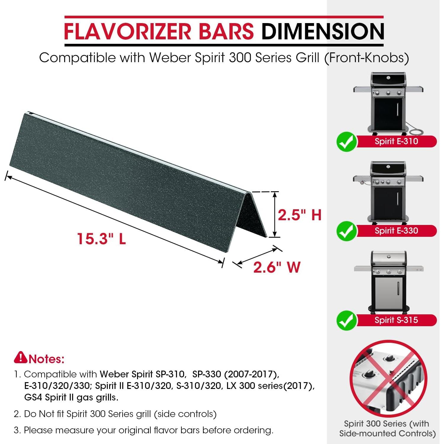 Barras de Sabor Unicook 7636 para Parrilla Weber 38.9 cm