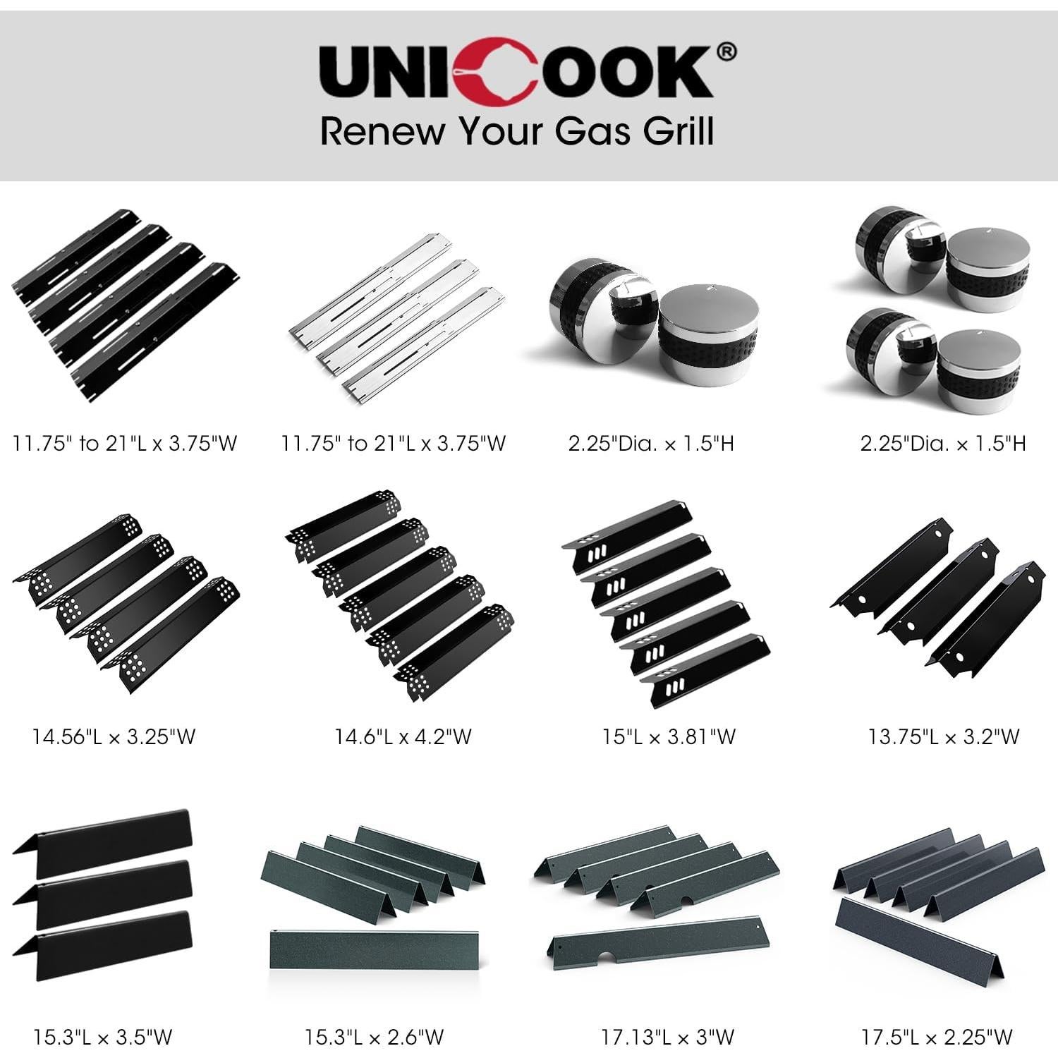 Barras de Sabor Unicook 7636 para Parrilla Weber 38.9 cm