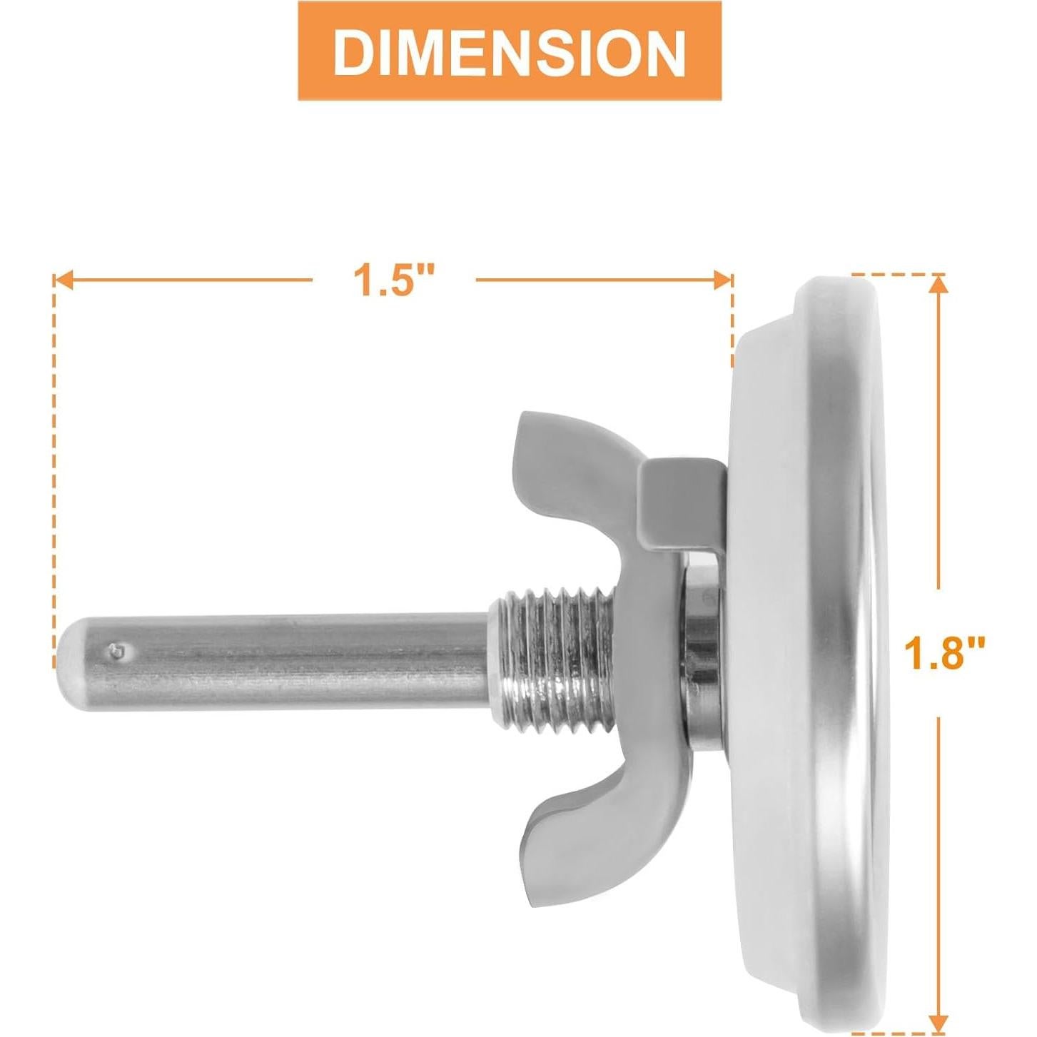 Termómetro de Tapa PETKAO para Parrillas Weber 22"
