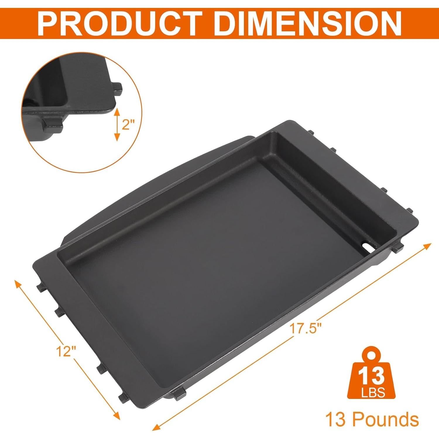 Plancha de Hierro Fundido BBQ Future 7658 para Weber Spirit 200/300