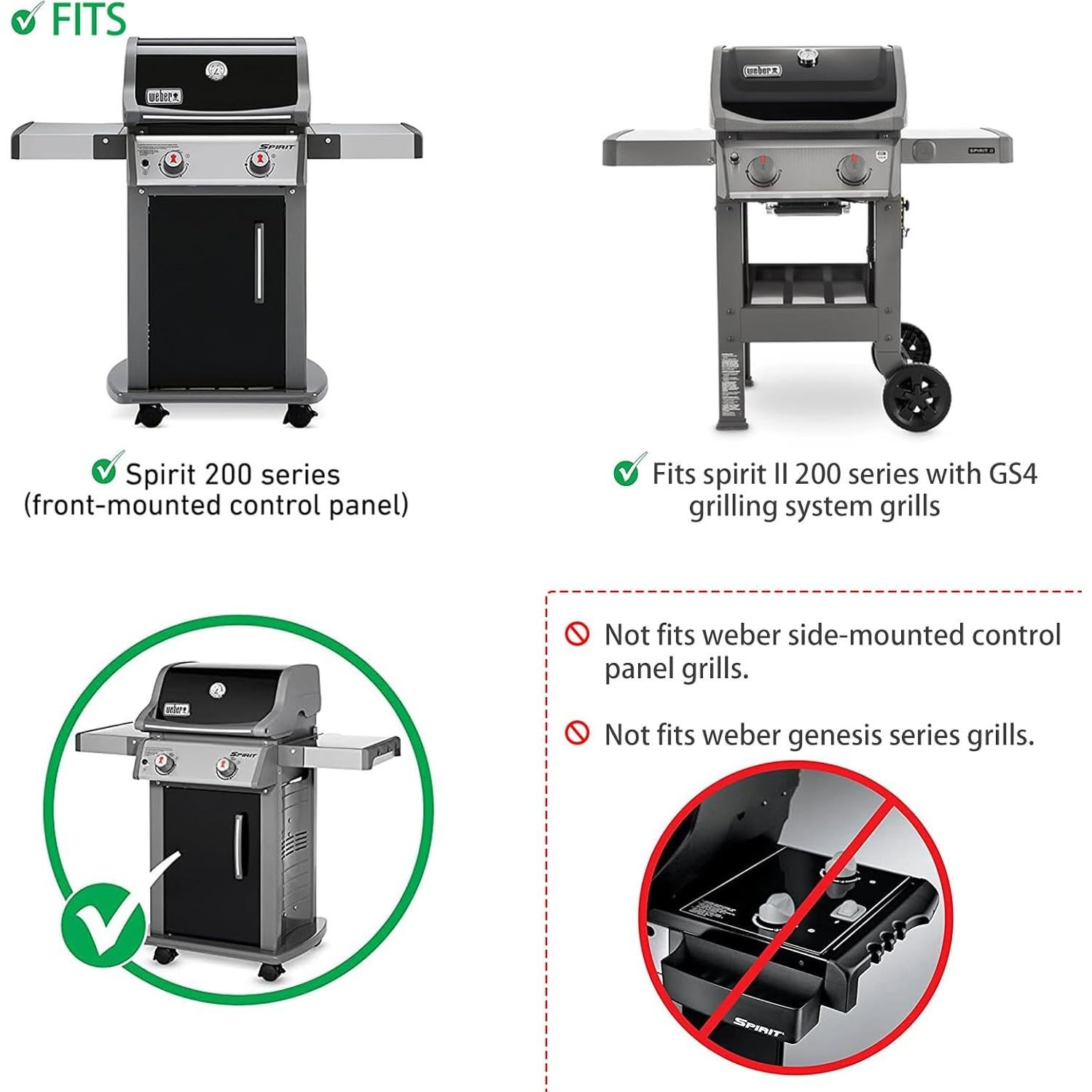 Barras Flavorizer Weber 7635 para Parrilla Spirit 200 II