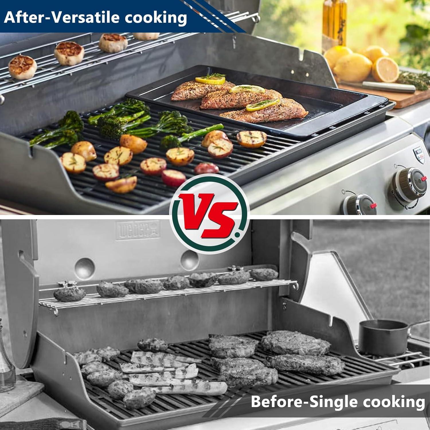 Plancha de Hierro Fundido Grillflame para Parrilla Weber Spirit 200 300