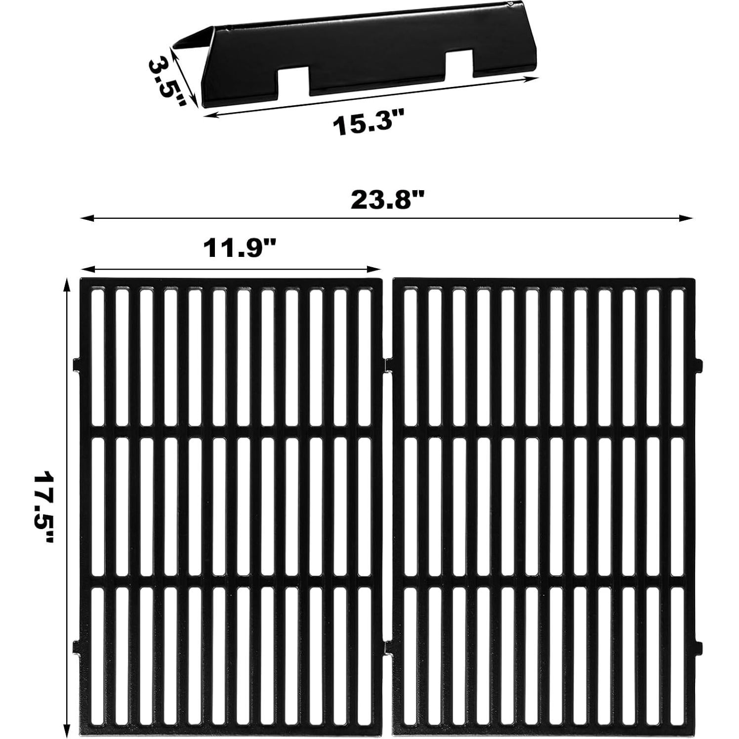 Rejillas de Parrilla Weber Spirit 300 - Grillflame 44.5x60.5 cm