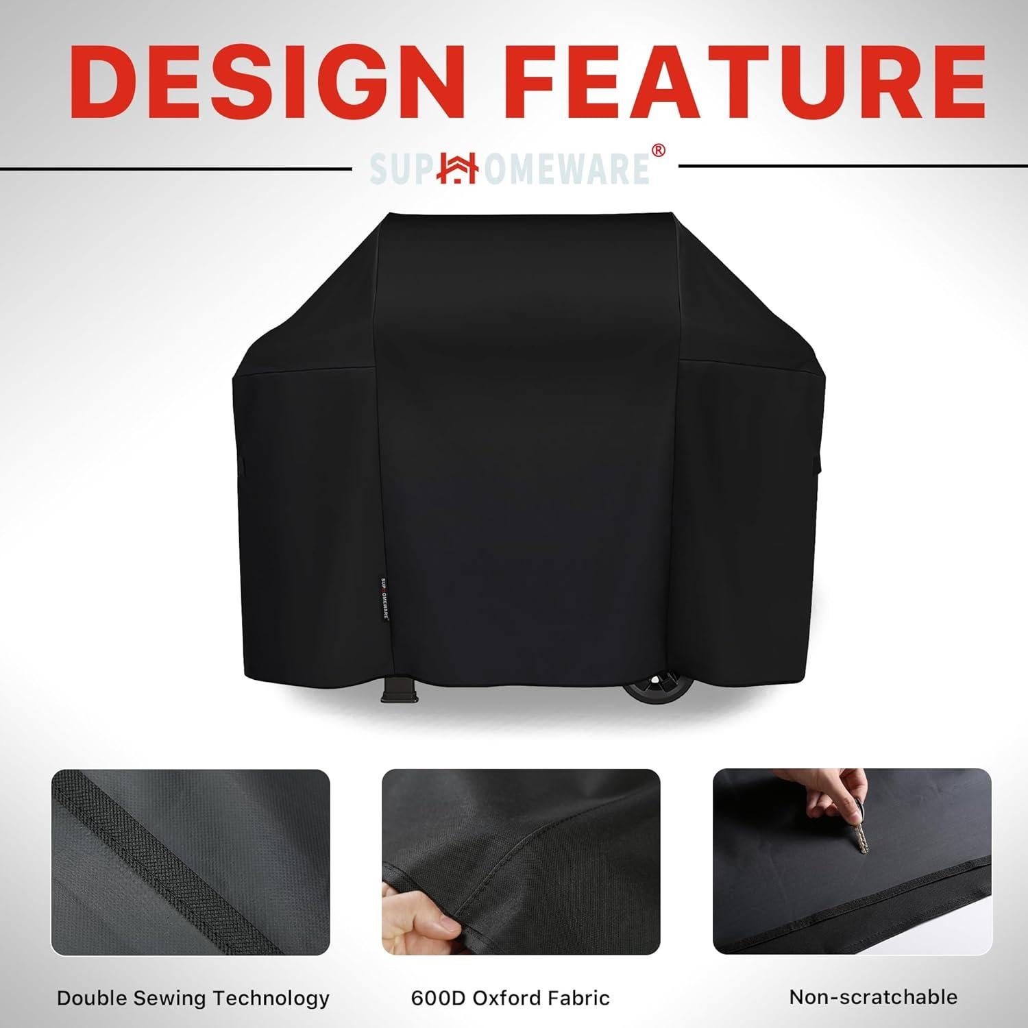 Cubierta de BBQ 129.5 cm Suphomeware para Weber Spirit II 310