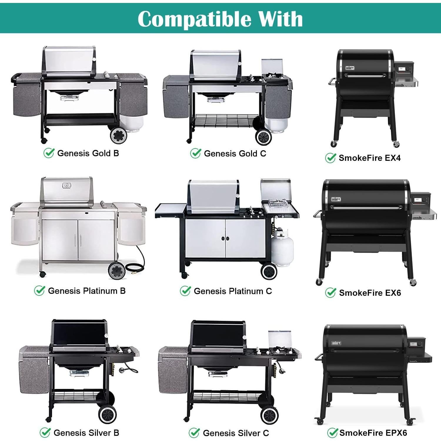 Plancha de Hierro Fundido EasiBBQ para Parrilla Weber Spirit 300
