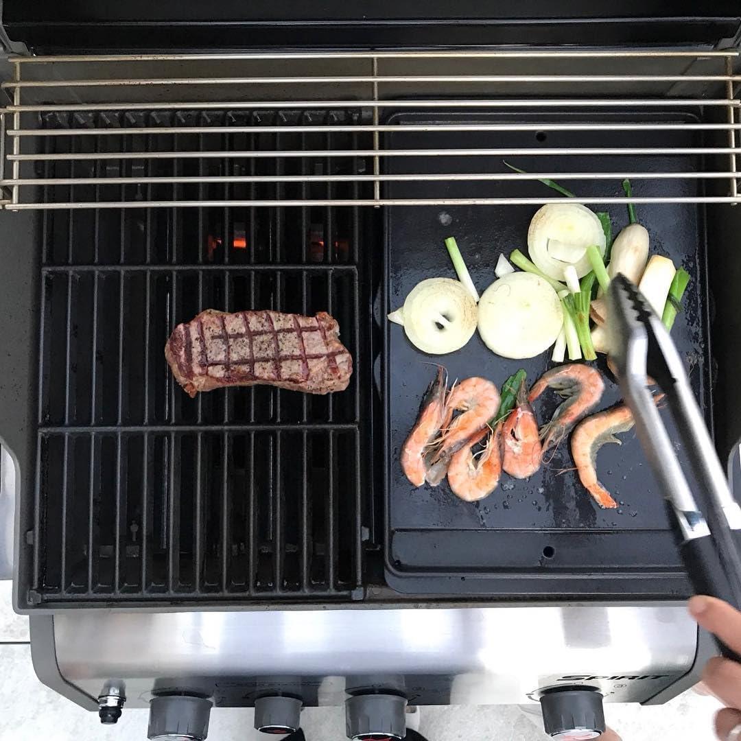 Plancha de Hierro Fundido EasiBBQ para Parrilla Weber Spirit 300