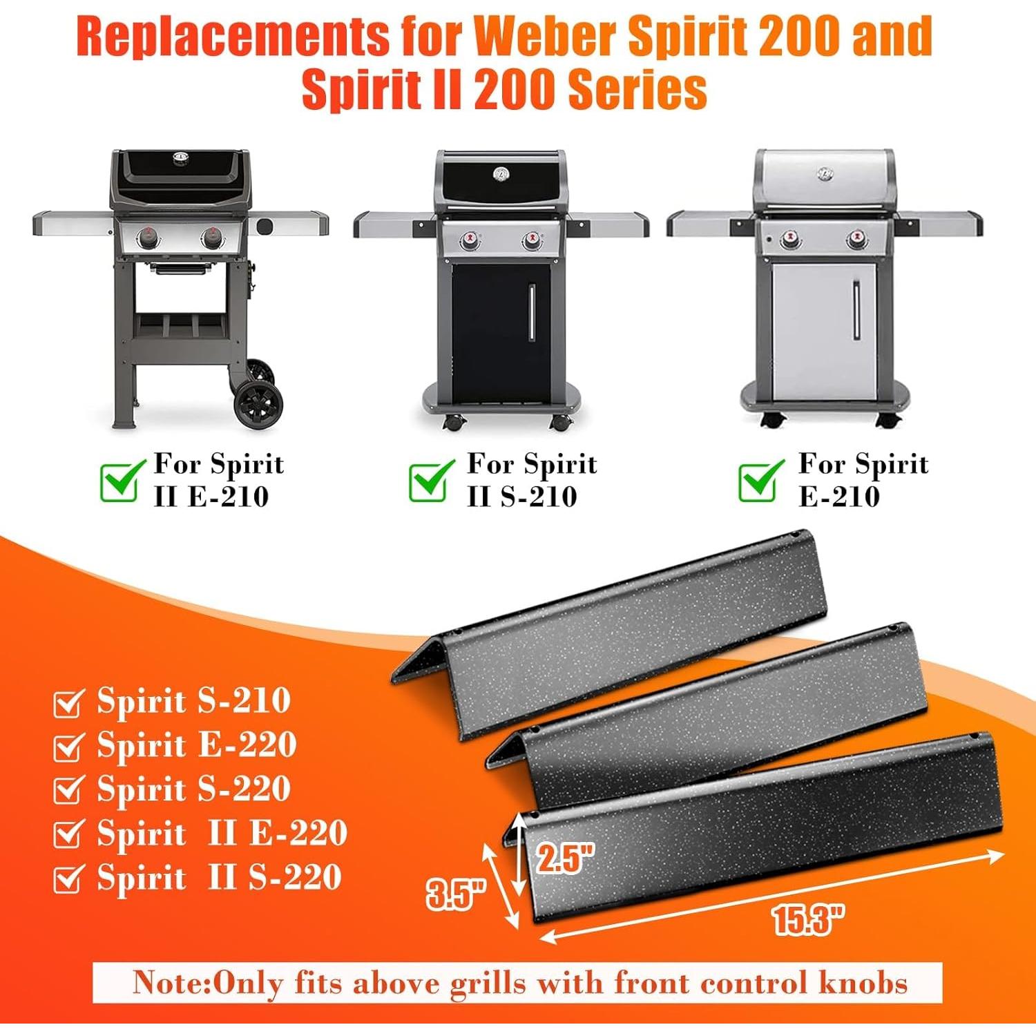 Barras de Sabor Hisencn 7635 para Parrilla Weber Spirit 200