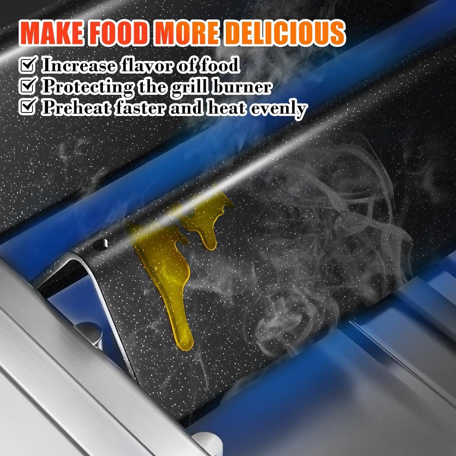 Barras de Sabor Hisencn 7635 para Parrilla Weber Spirit 200