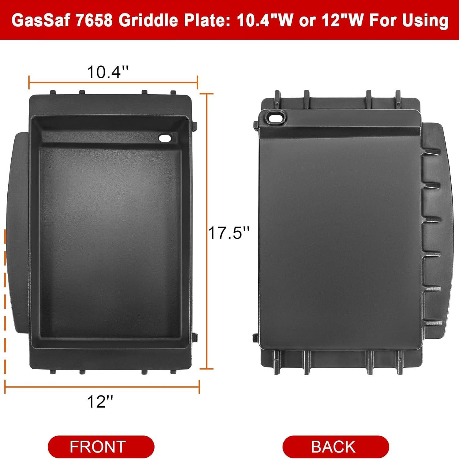 Plancha de Hierro Fundido GasSaf 7658 para Parrilla Weber