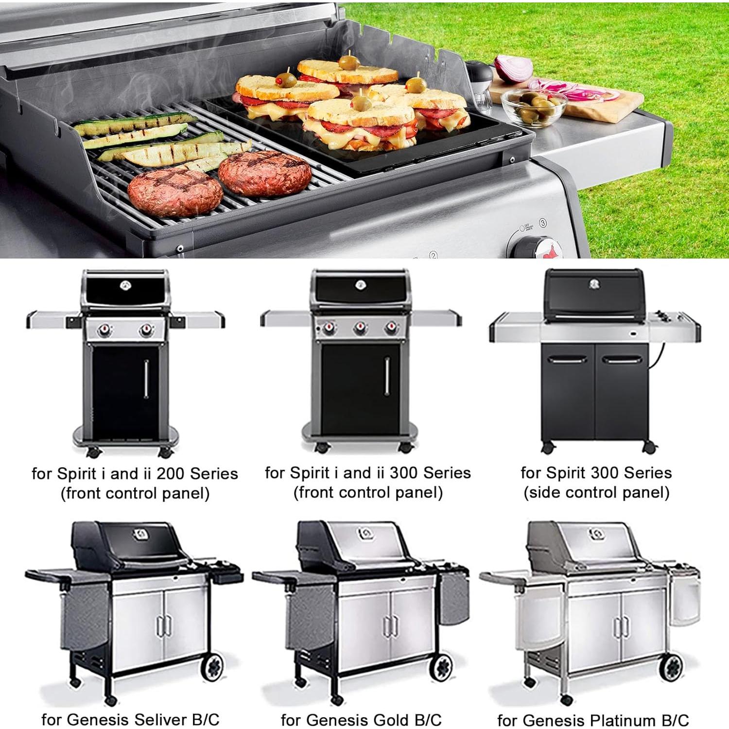 Plancha de Hierro Fundido GasSaf 7658 para Parrilla Weber