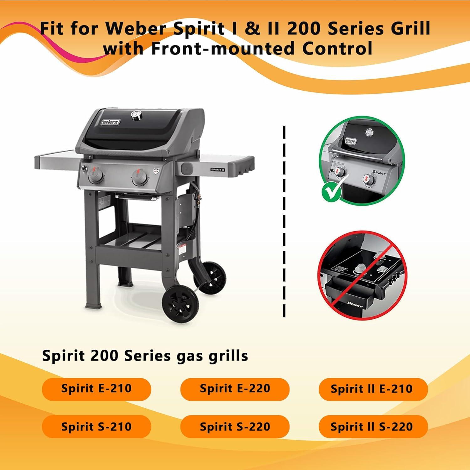 Placas de Calor Acero Inoxidable FlameDuty 7636 para Parrillas Weber Spirit