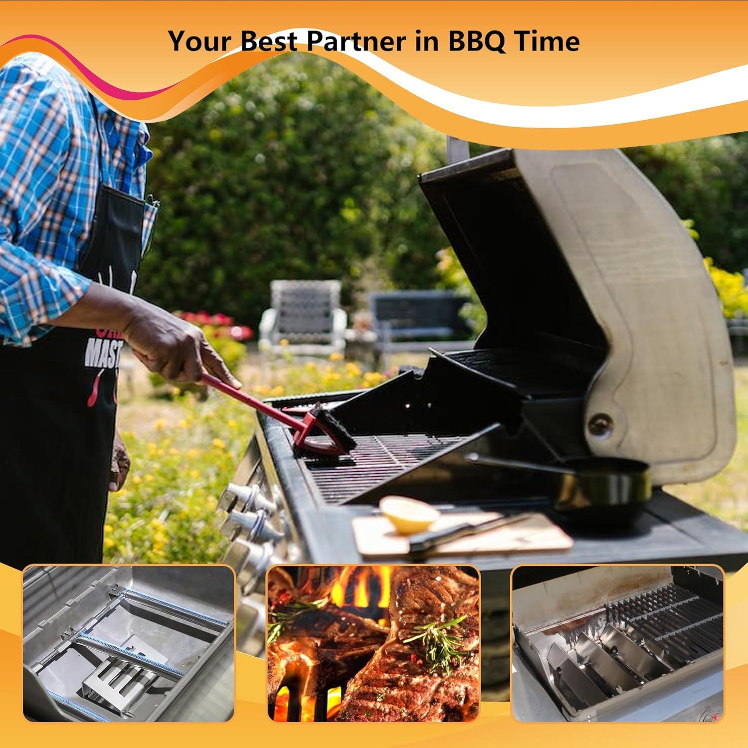 Placas de Calor Acero Inoxidable FlameDuty 7636 para Parrillas Weber Spirit