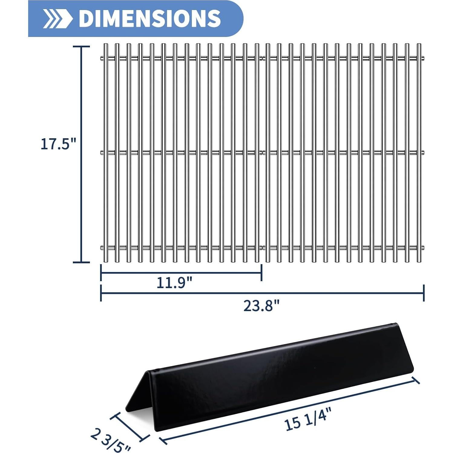 Rejillas de Cocción y Deflectores de Calor Weber Spirit 300