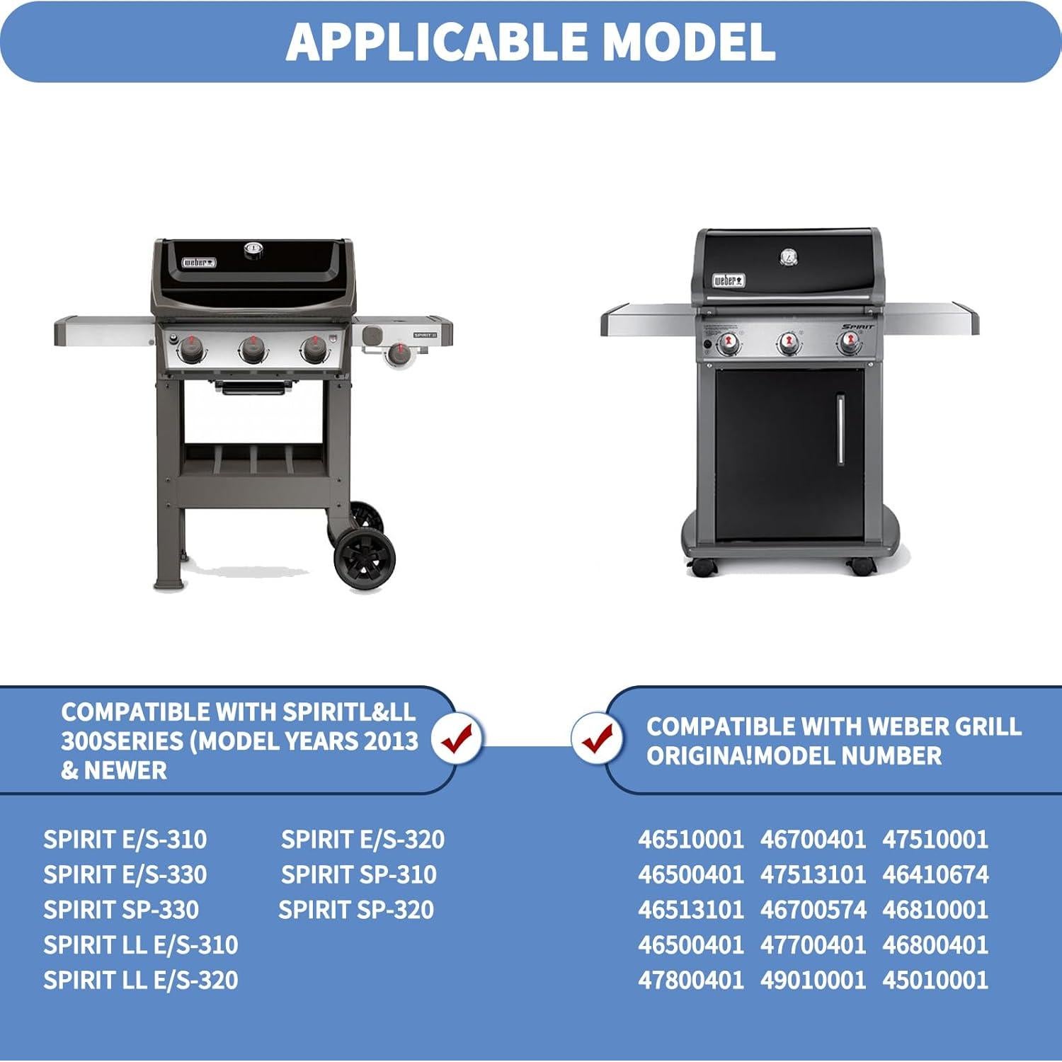 Rejillas de Cocción y Deflectores de Calor Weber Spirit 300