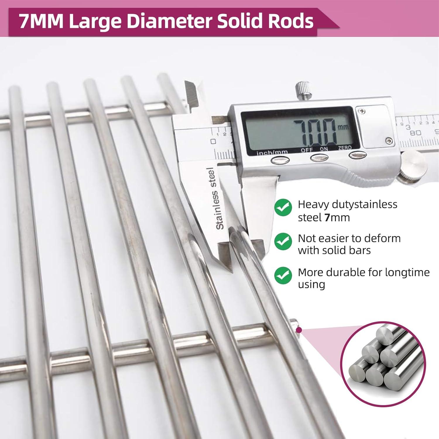 Rejillas de Parrilla Weber 7637 Acero Inoxidable 2-Pack