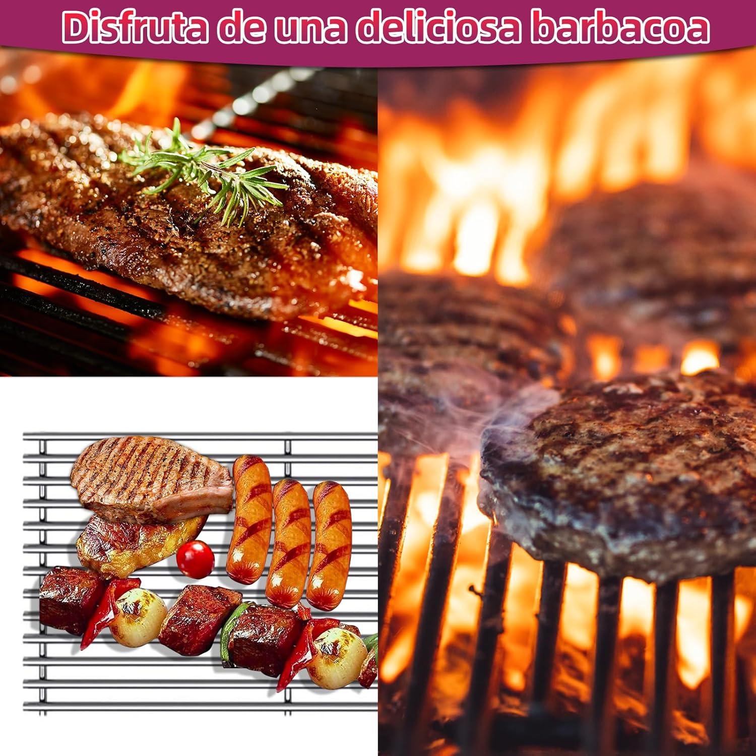 Rejillas de Parrilla Weber 7637 Acero Inoxidable 2-Pack