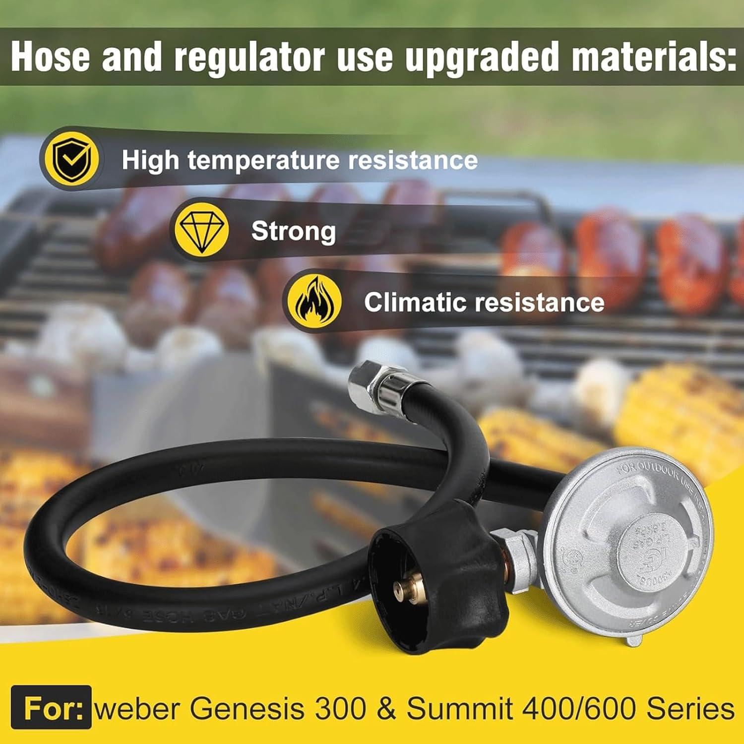 Kit Manguera y Regulador QCC1 para Parrillas Weber Spirit/Summit