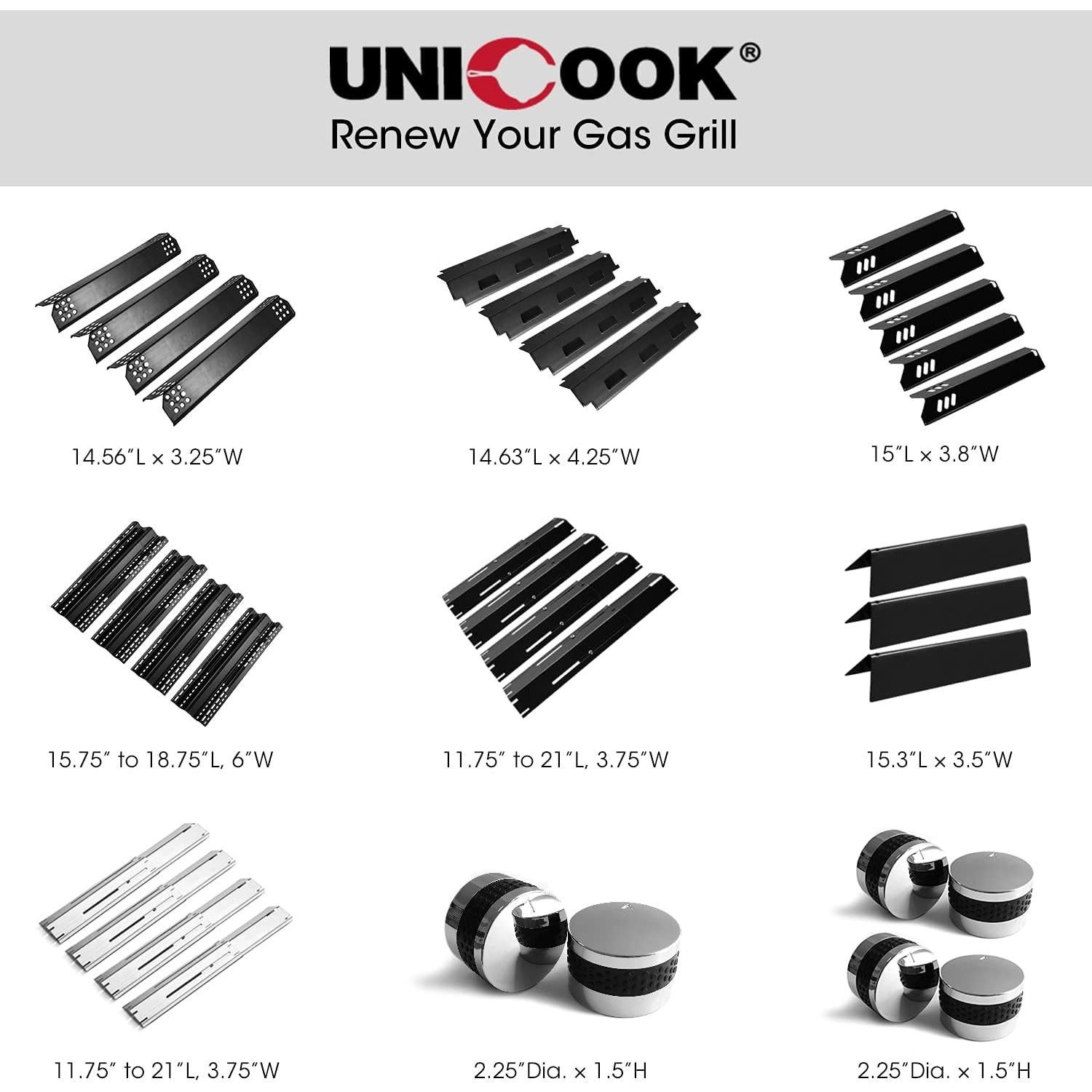 Barras Saborizadoras Unicook 7635 para Parrillas Weber 3 Pzas