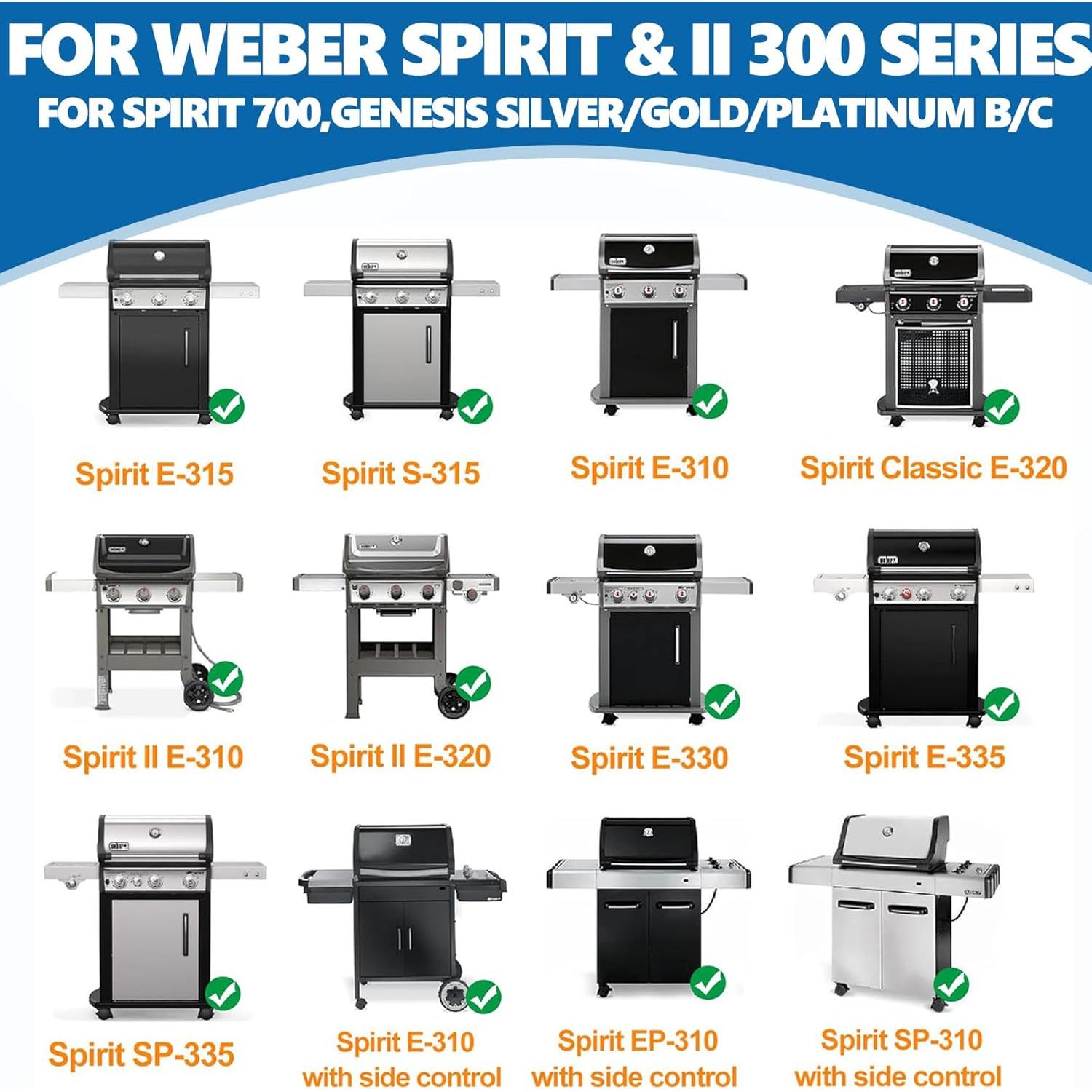 Rejillas de Cocción SafBbcue para Parrilla Weber Spirit 300
