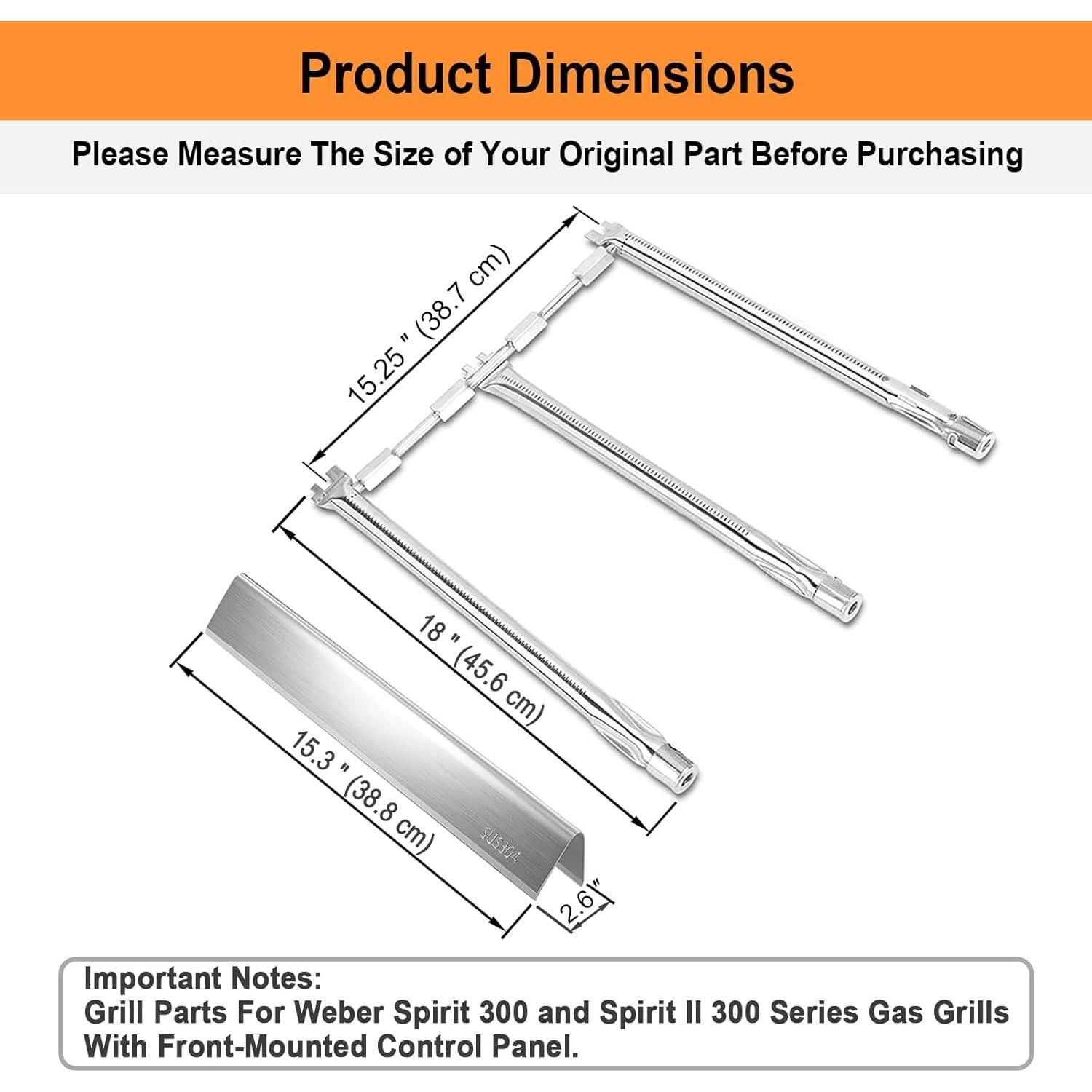 Kit de Repuesto para Parrilla Weber Spirit II 300 - Acero Inoxidable
