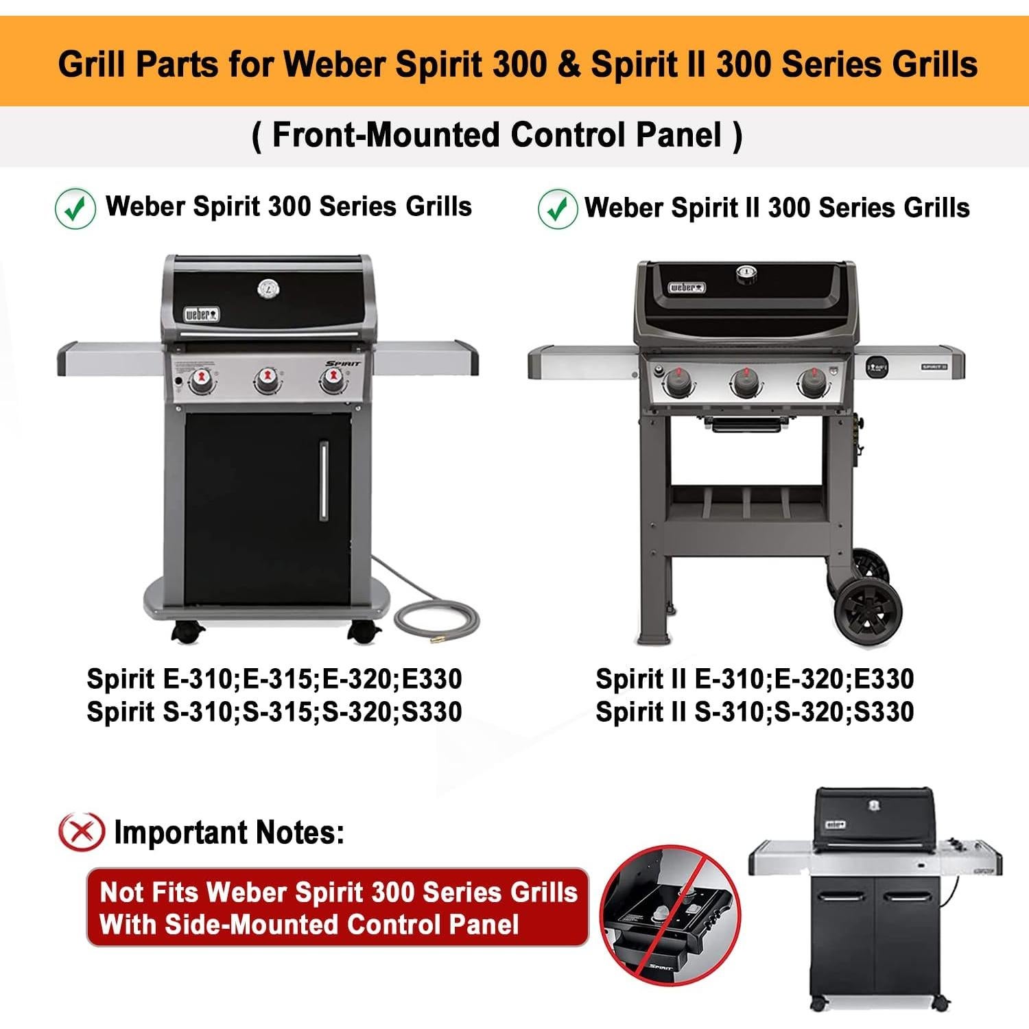 Kit de Repuesto para Parrilla Weber Spirit II 300 - Acero Inoxidable